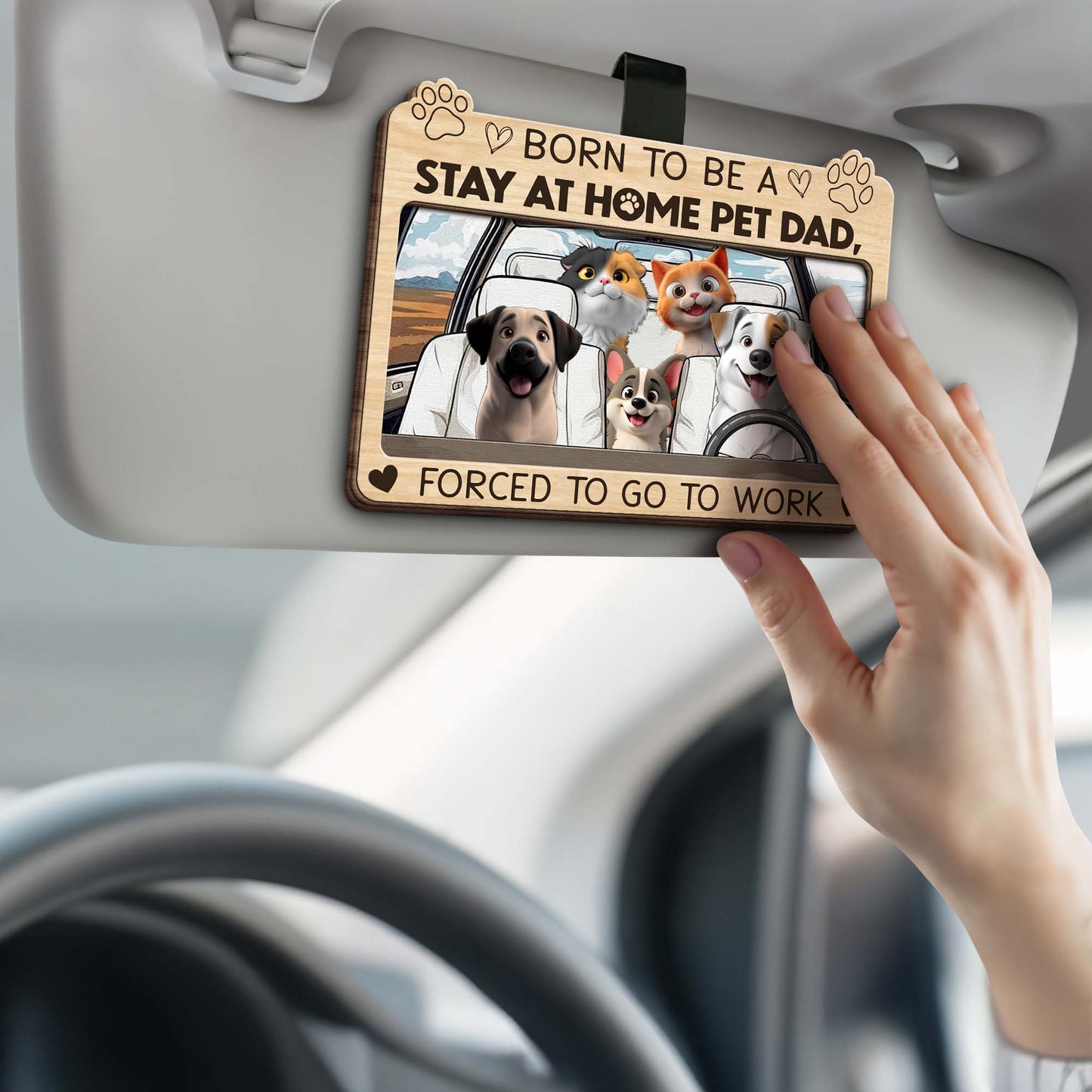 Born To Be A Stay At Home Pet Dad, Forced To Go To Work, Dogs And Car