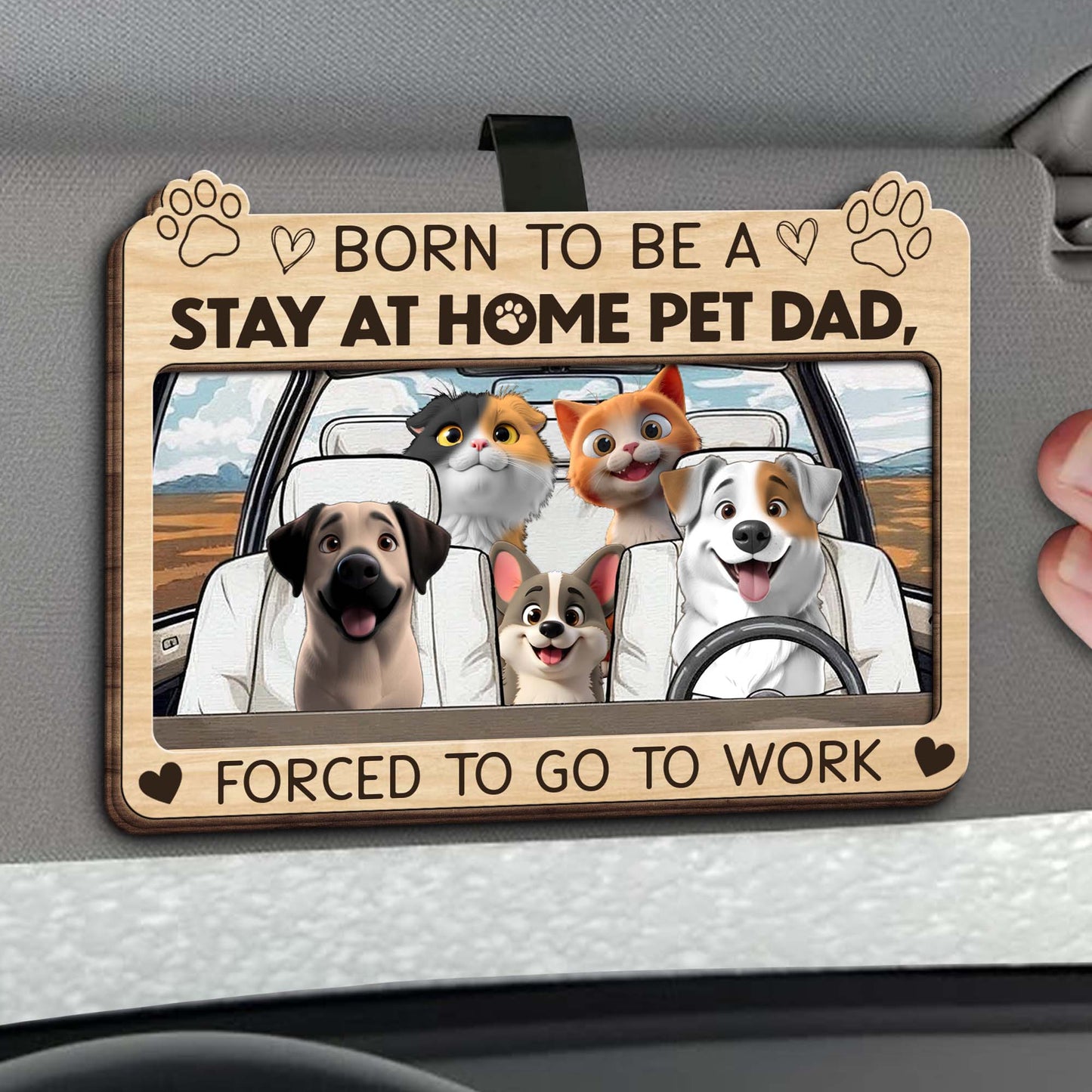 Born To Be A Stay At Home Pet Dad, Forced To Go To Work, Dogs And Car