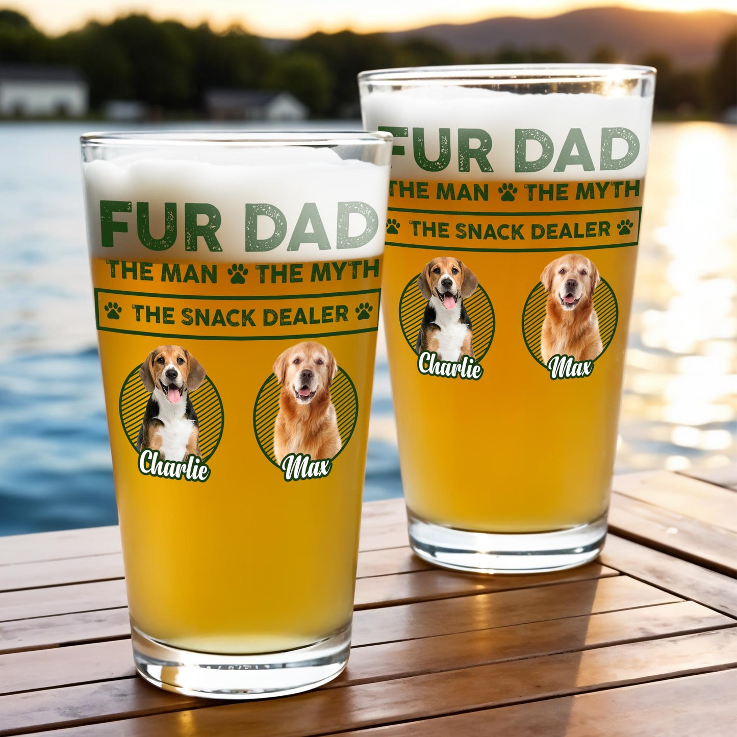 Fur Dad, The Man • The Myth • The Snack Dealer, Dogs And Paw Prints
