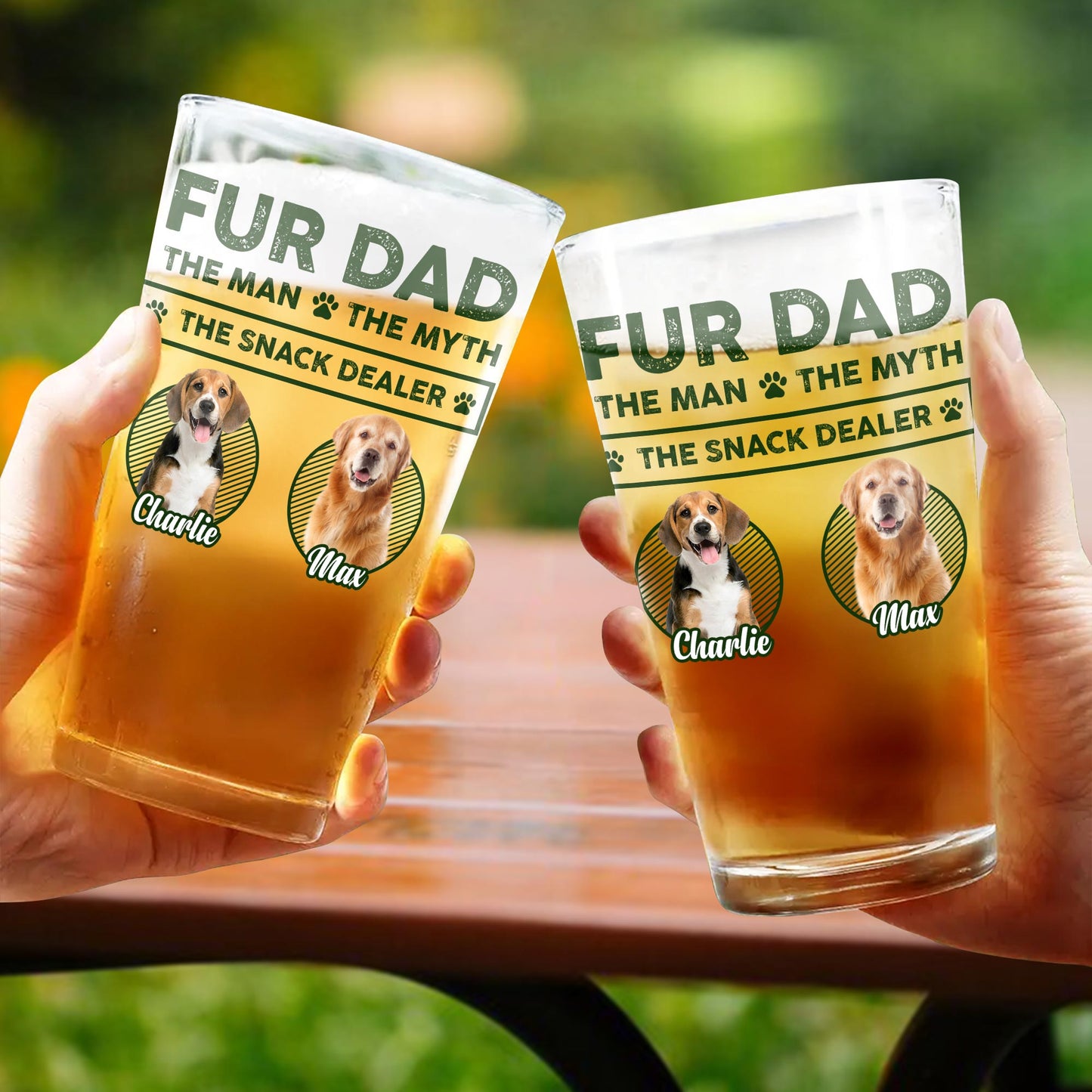 Fur Dad, The Man • The Myth • The Snack Dealer, Dogs And Paw Prints