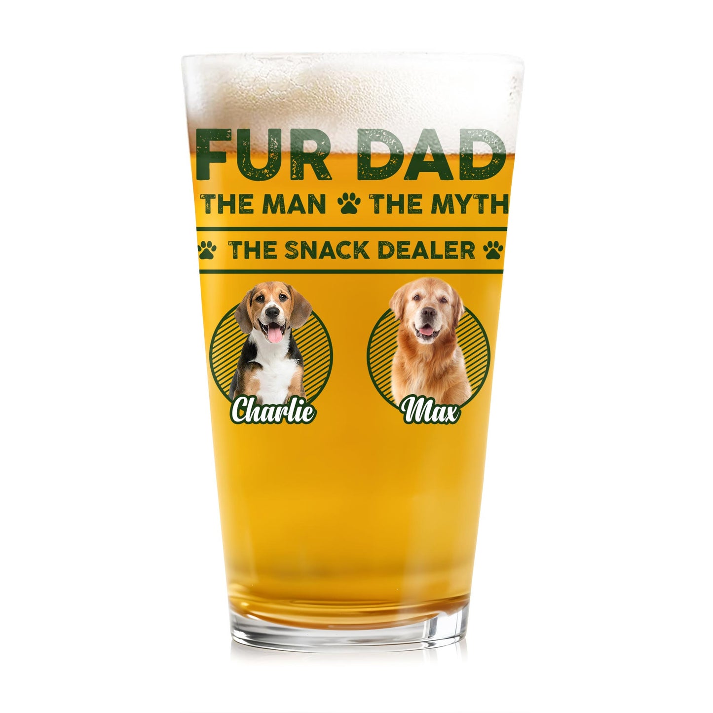 Fur Dad, The Man • The Myth • The Snack Dealer, Dogs And Paw Prints