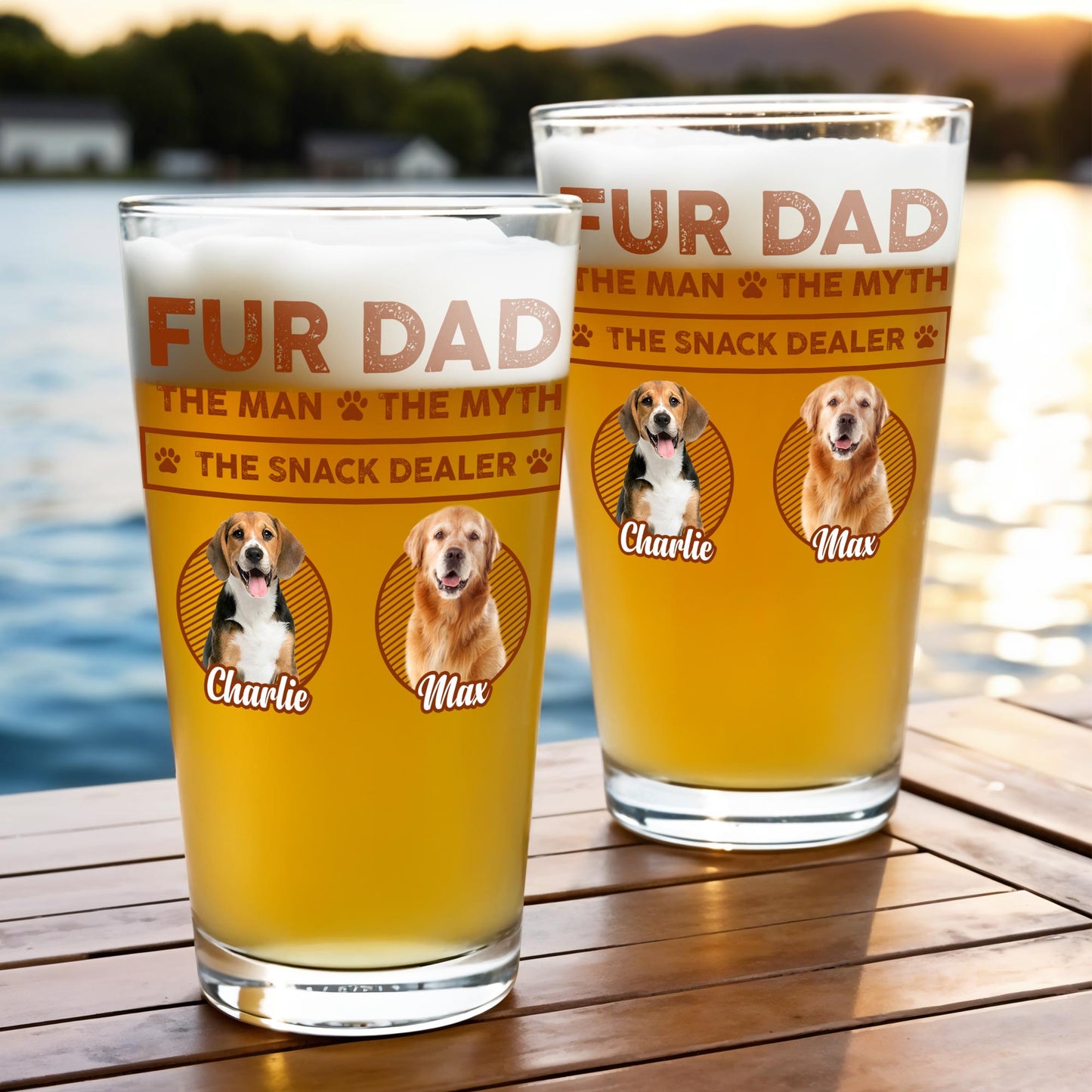 Fur Dad, The Man • The Myth • The Snack Dealer, Dogs And Paw Prints
