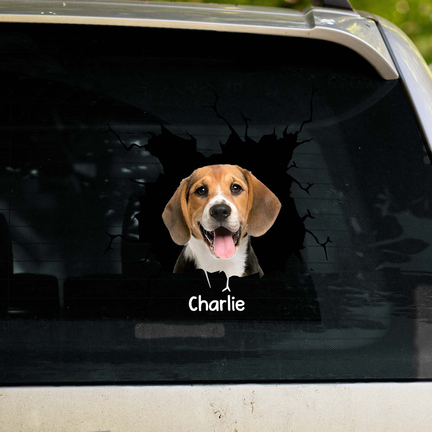 Delightful Custom Dog Decal - Personalized Decor Decal - PET111_STIK