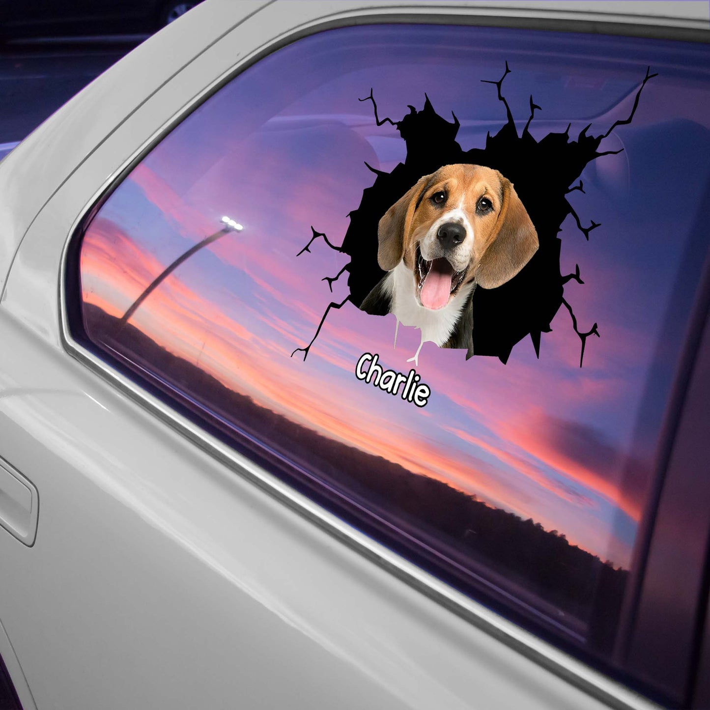 Delightful Custom Dog Decal - Personalized Decor Decal - PET111_STIK