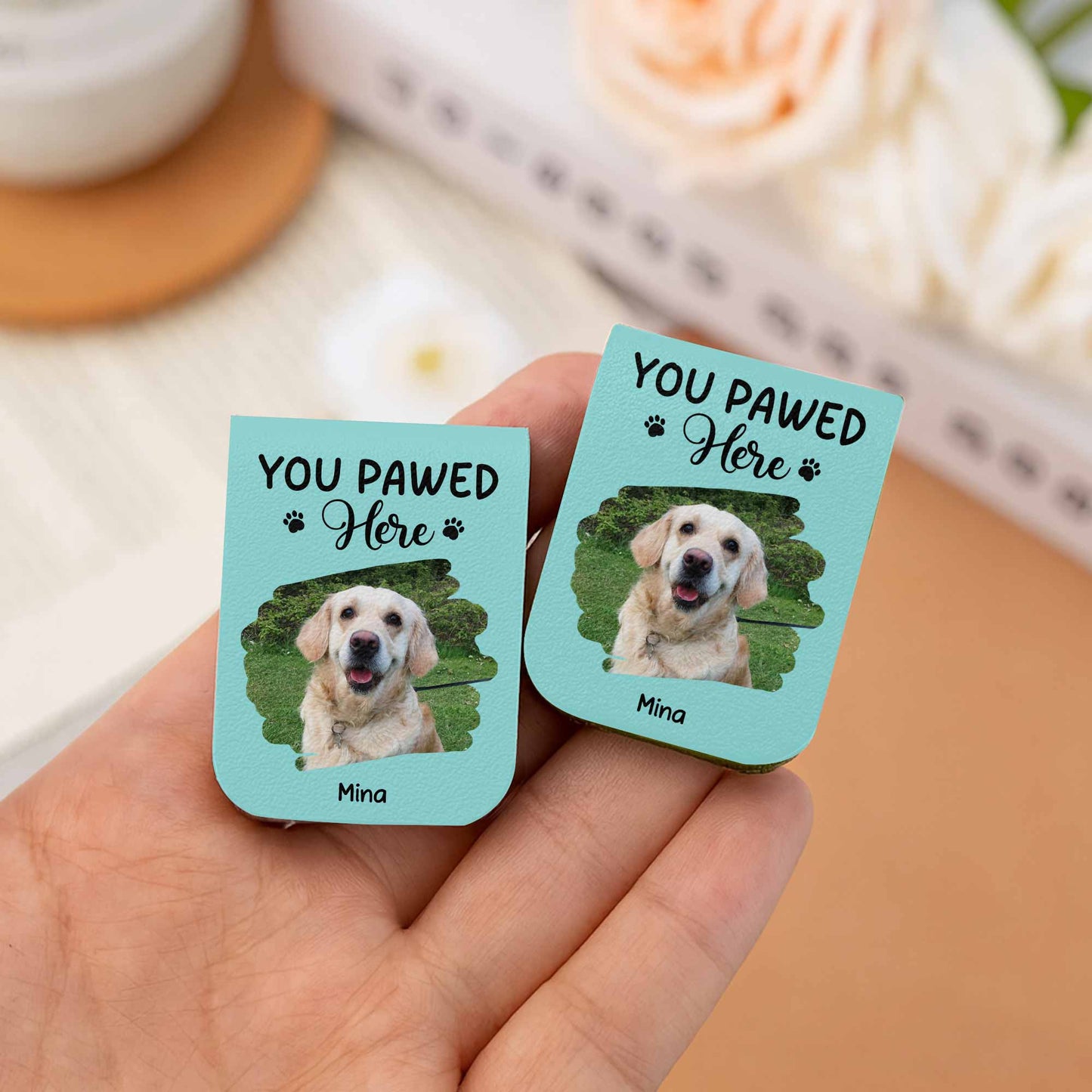 You Pawed Here, Bookmark With Dog and Paws