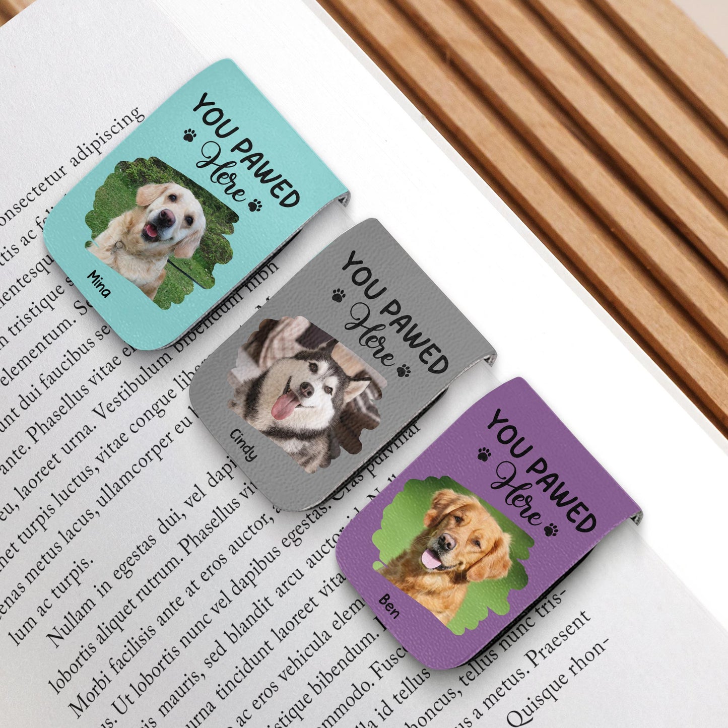 You Pawed Here, Bookmark With Dog and Paws