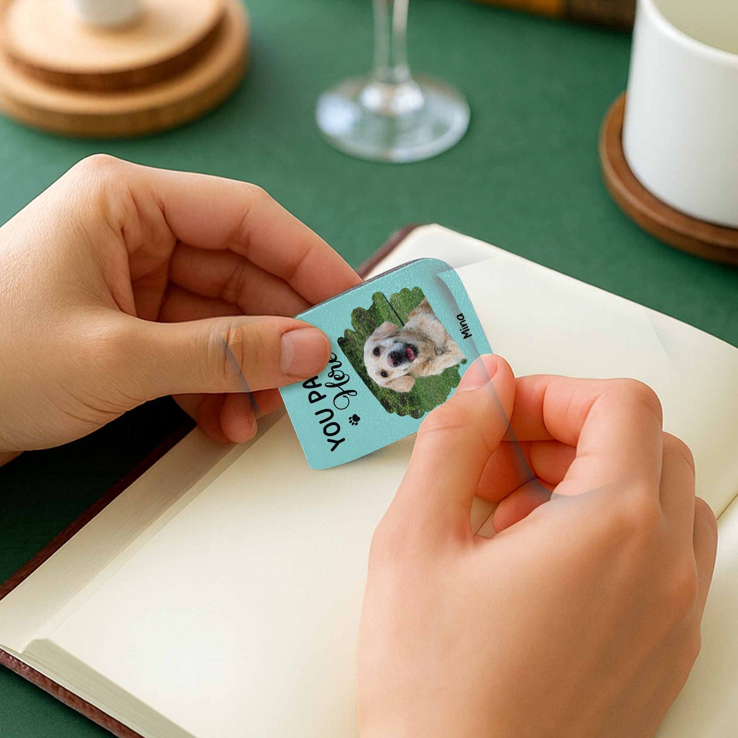You Pawed Here, Bookmark With Dog and Paws