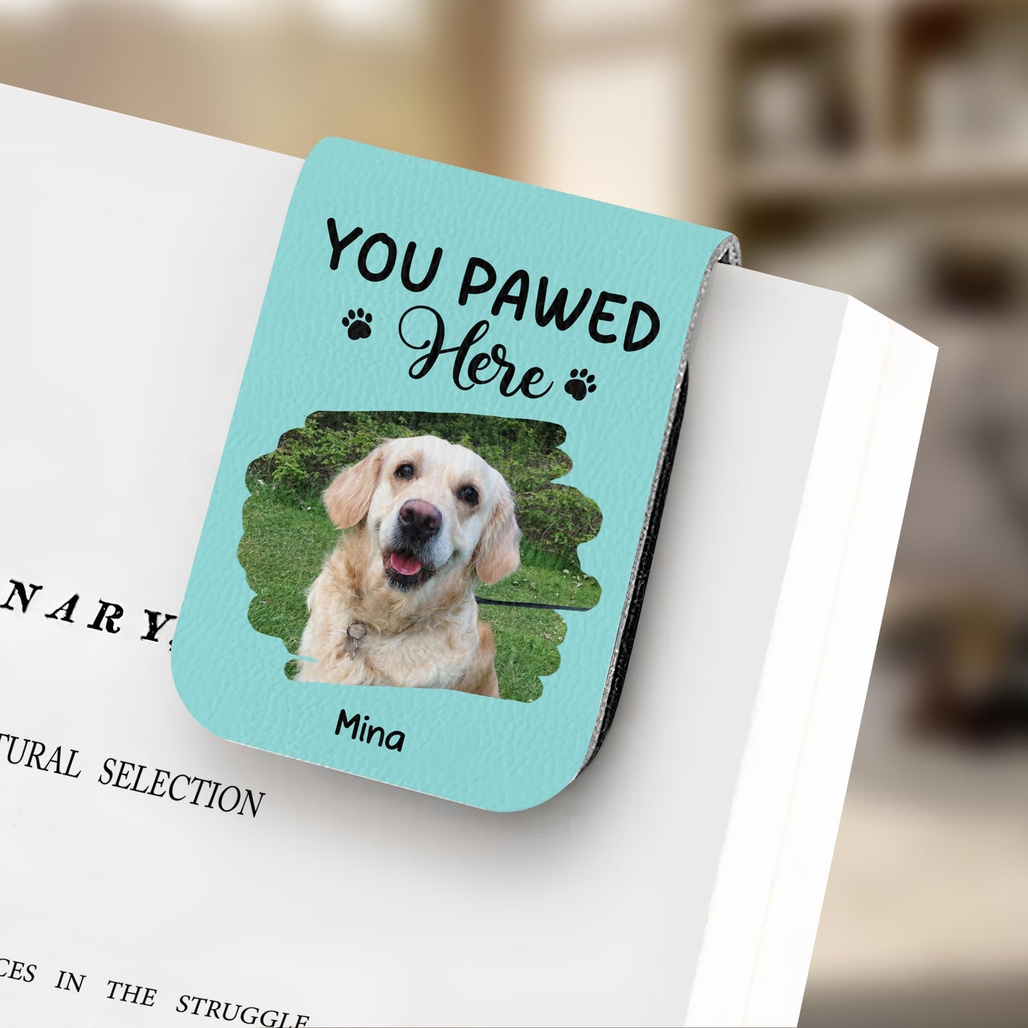 You Pawed Here, Bookmark With Dog and Paws