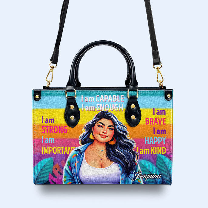 Soy Capaz - Bolso de Cuero Personalizado a Medida - PG02