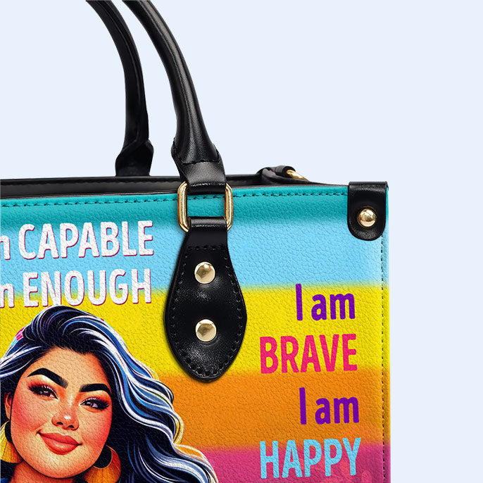 Soy Capaz - Bolso de Cuero Personalizado a Medida - PG02