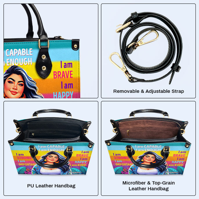 Soy Capaz - Bolso de Cuero Personalizado a Medida - PG02