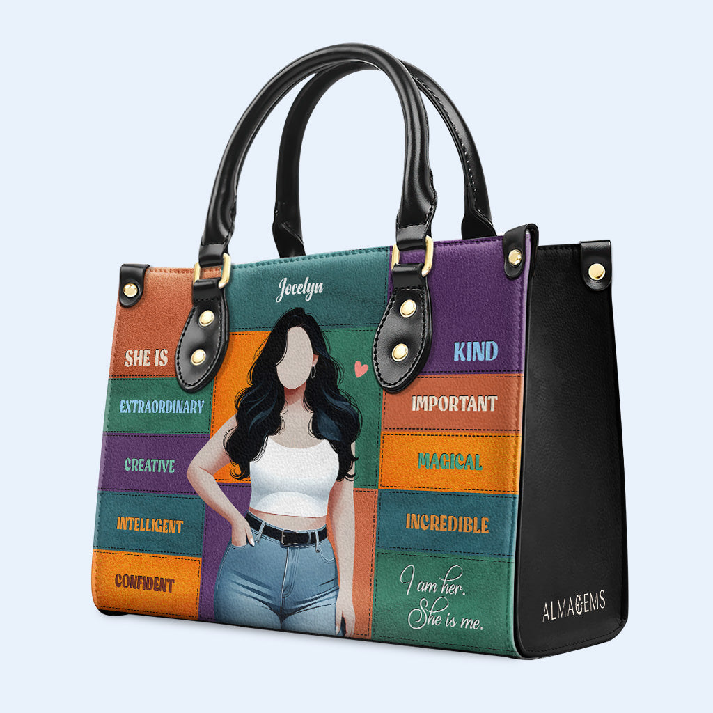 Elle est - Sac à main en cuir personnalisé - PG03