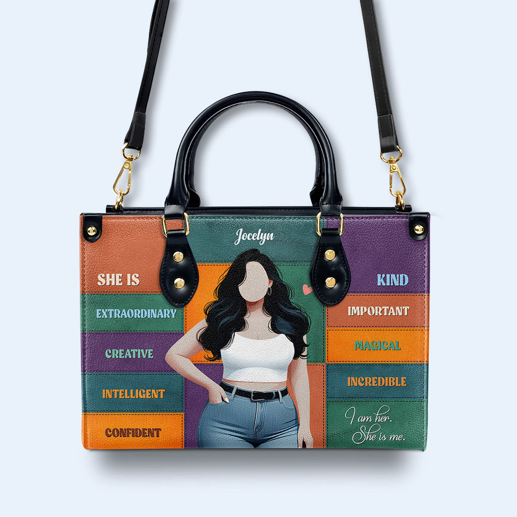 Elle est - Sac à main en cuir personnalisé - PG03