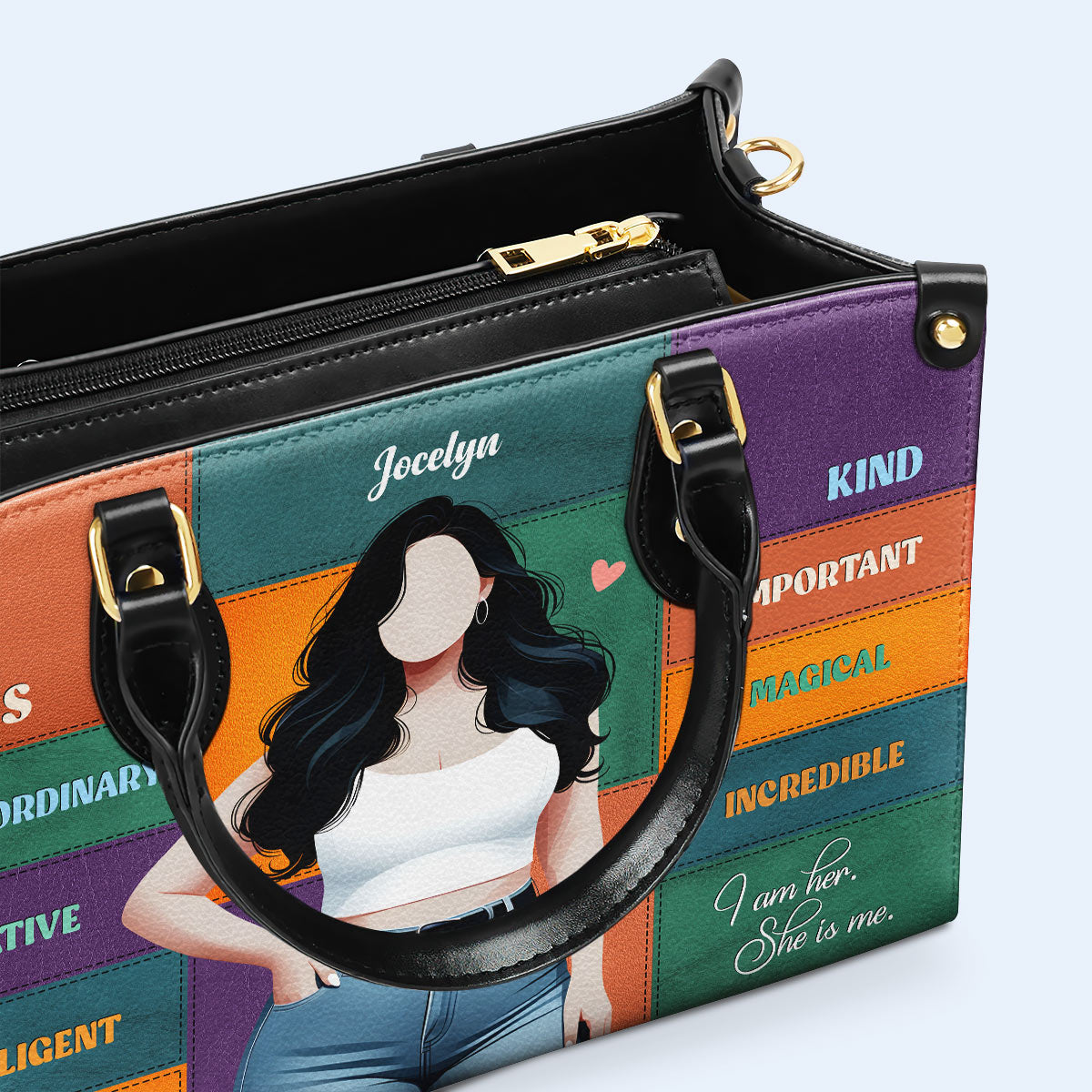 Elle est - Sac à main en cuir personnalisé - PG03