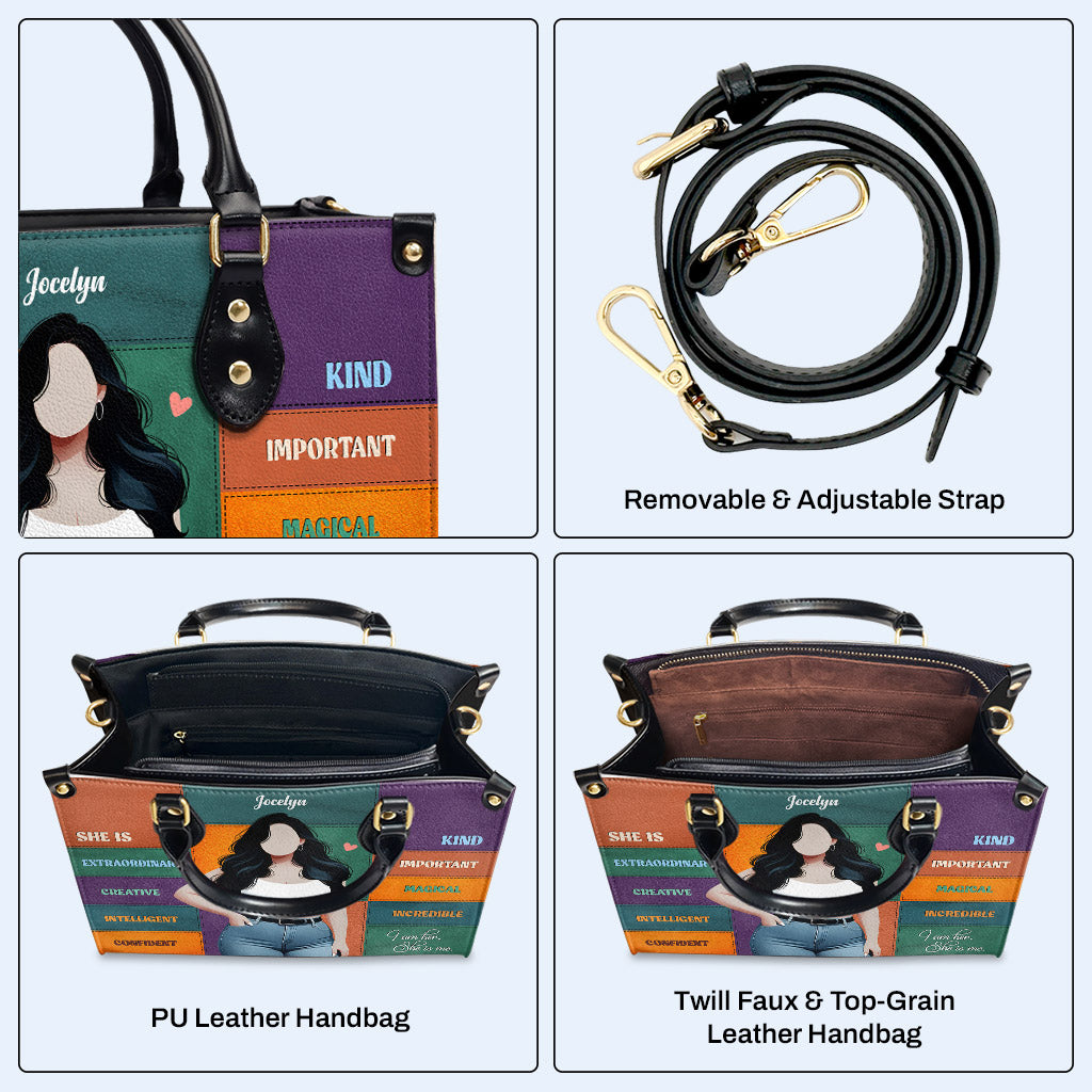 Elle est - Sac à main en cuir personnalisé - PG03