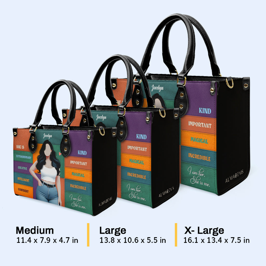 Elle est - Sac à main en cuir personnalisé - PG03