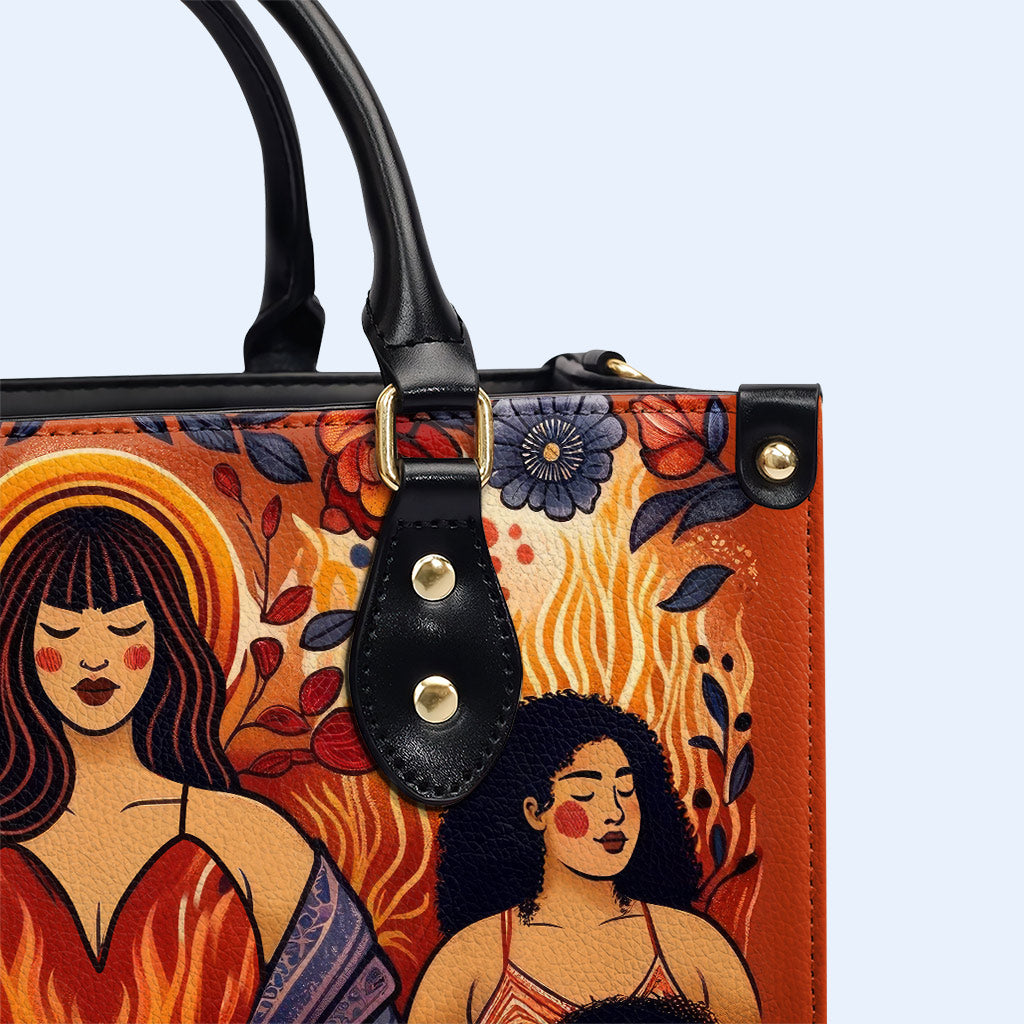 Né pour être réel, pas parfait - Sac à main en cuir personnalisé - PG11