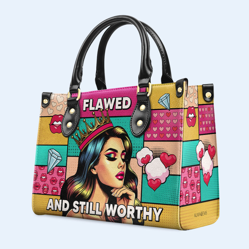 Defectuoso pero aún digno: bolso de cuero personalizado - PG18