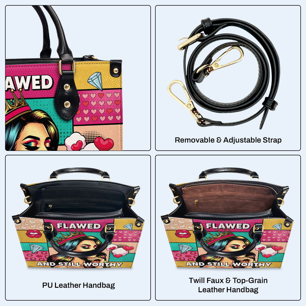 Defectuoso pero aún digno: bolso de cuero personalizado - PG18