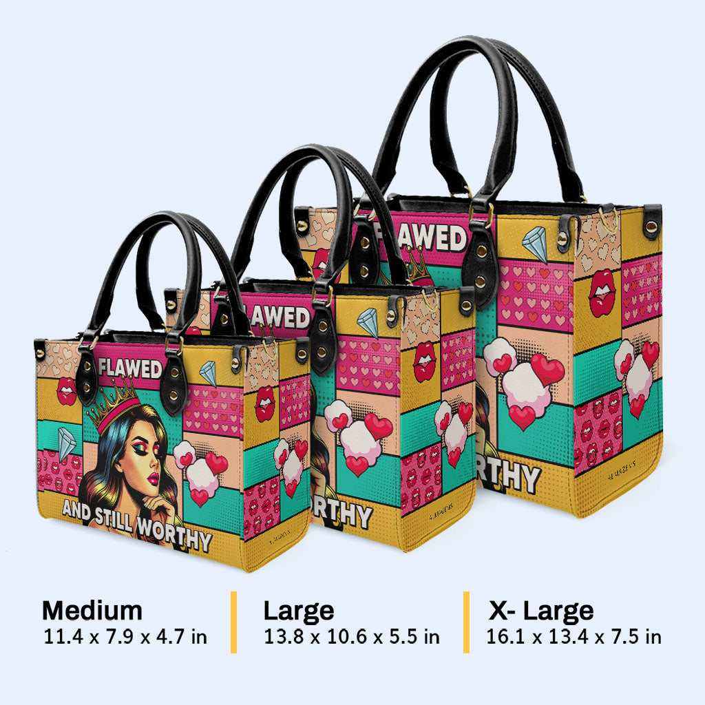 Defectuoso pero aún digno: bolso de cuero personalizado - PG18