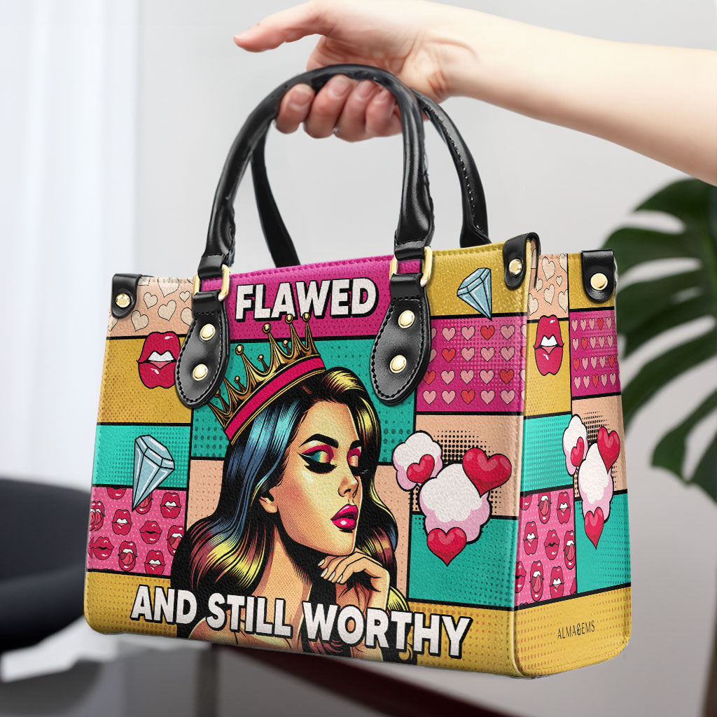Defectuoso pero aún digno: bolso de cuero personalizado - PG18