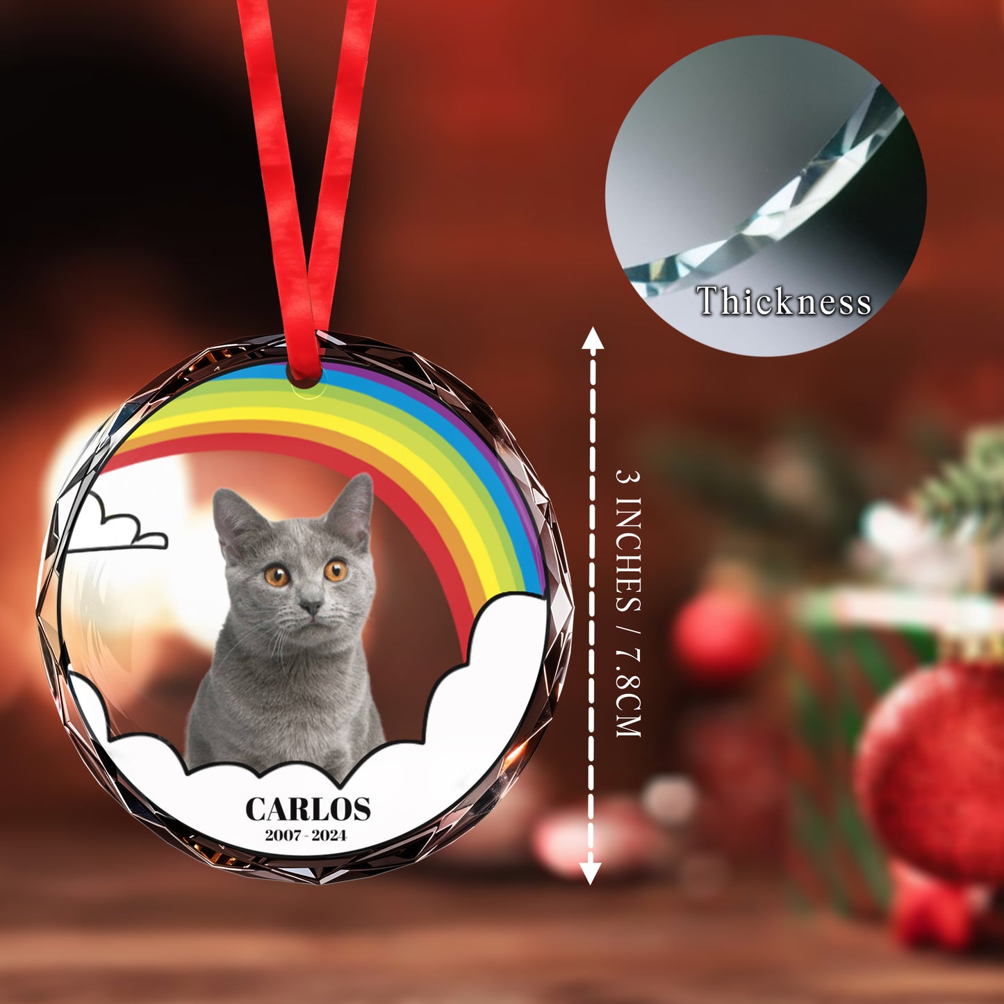 Forever In Our Hearts Personalized Ornament