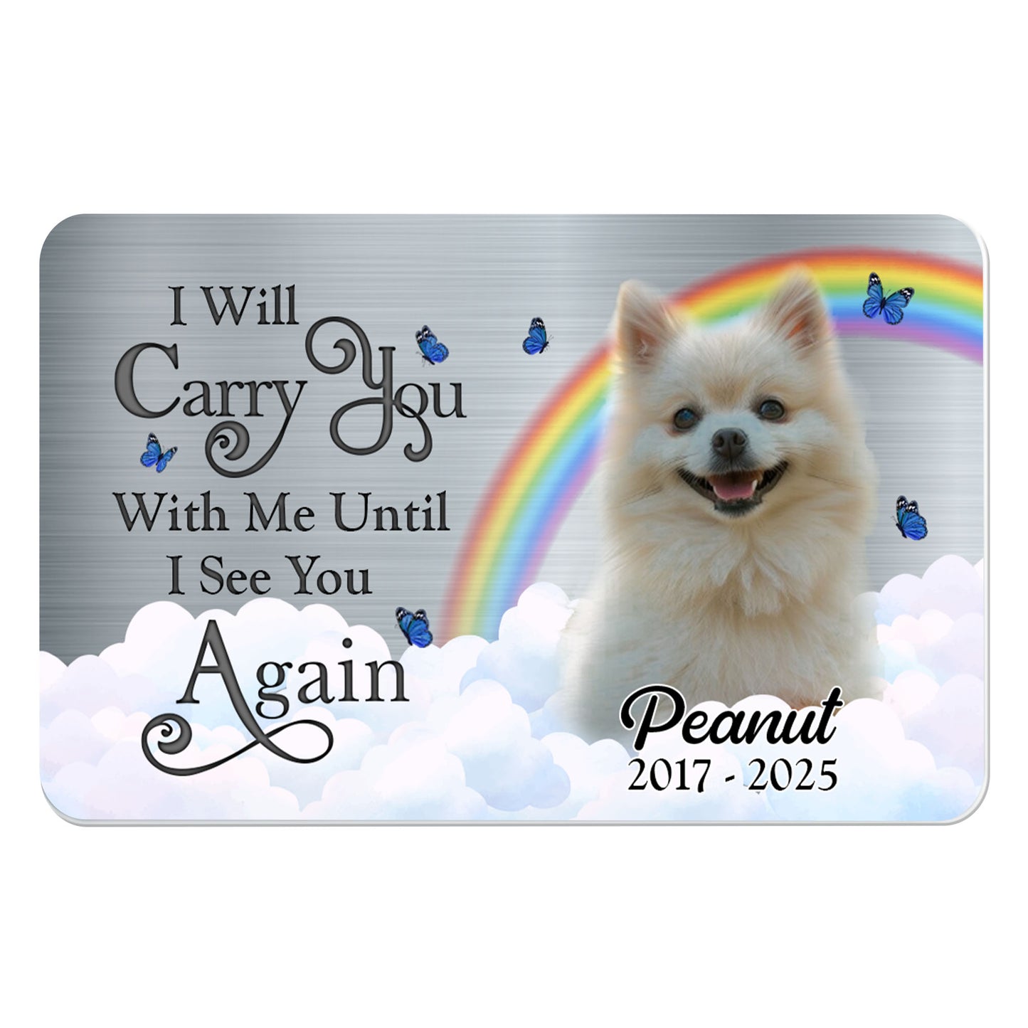 I Will Carry You With Me Until I See You Again, Dog And Rainbow