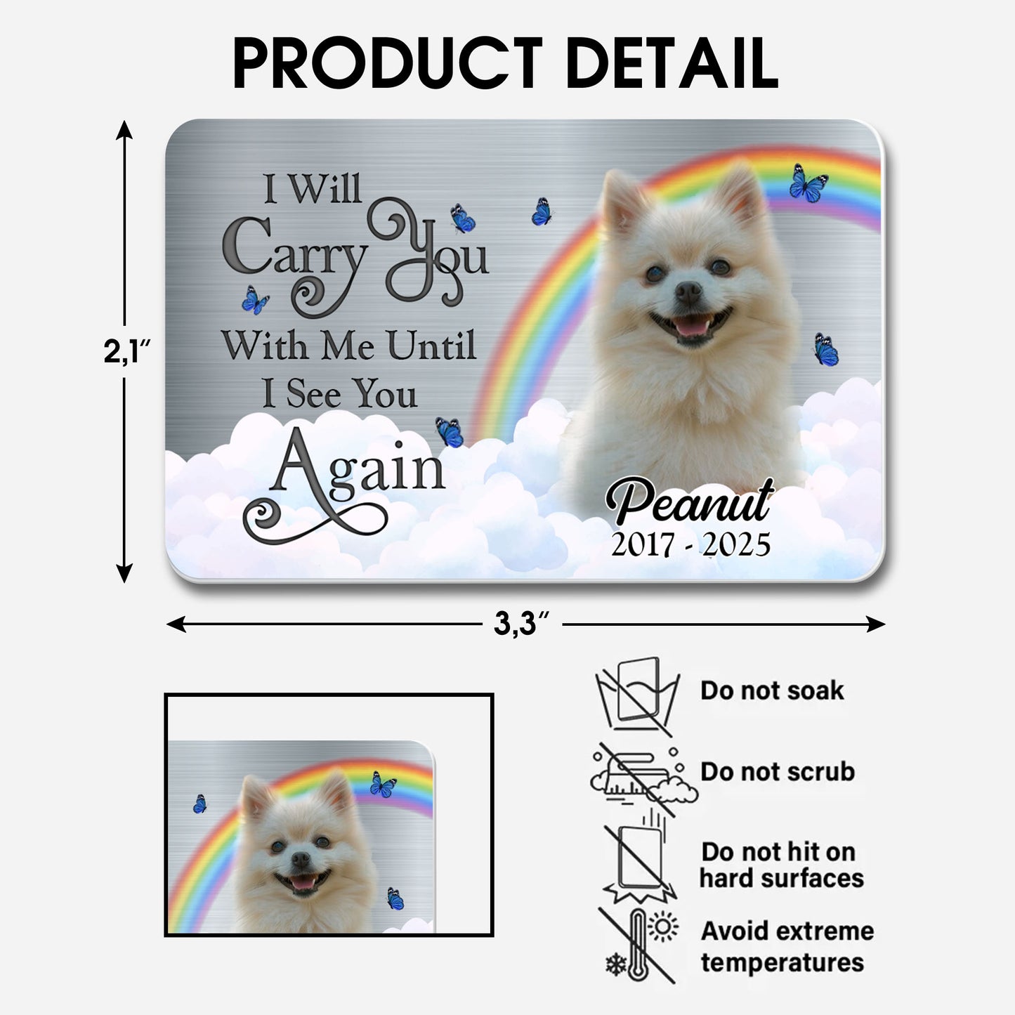 I Will Carry You With Me Until I See You Again, Dog And Rainbow