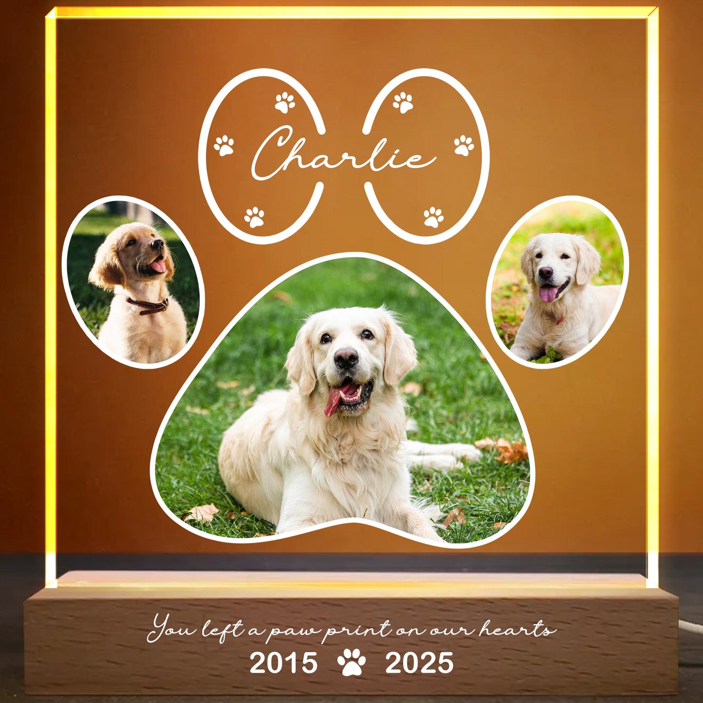 You Left A Paw Print On Our Hearts, Dog and Paws