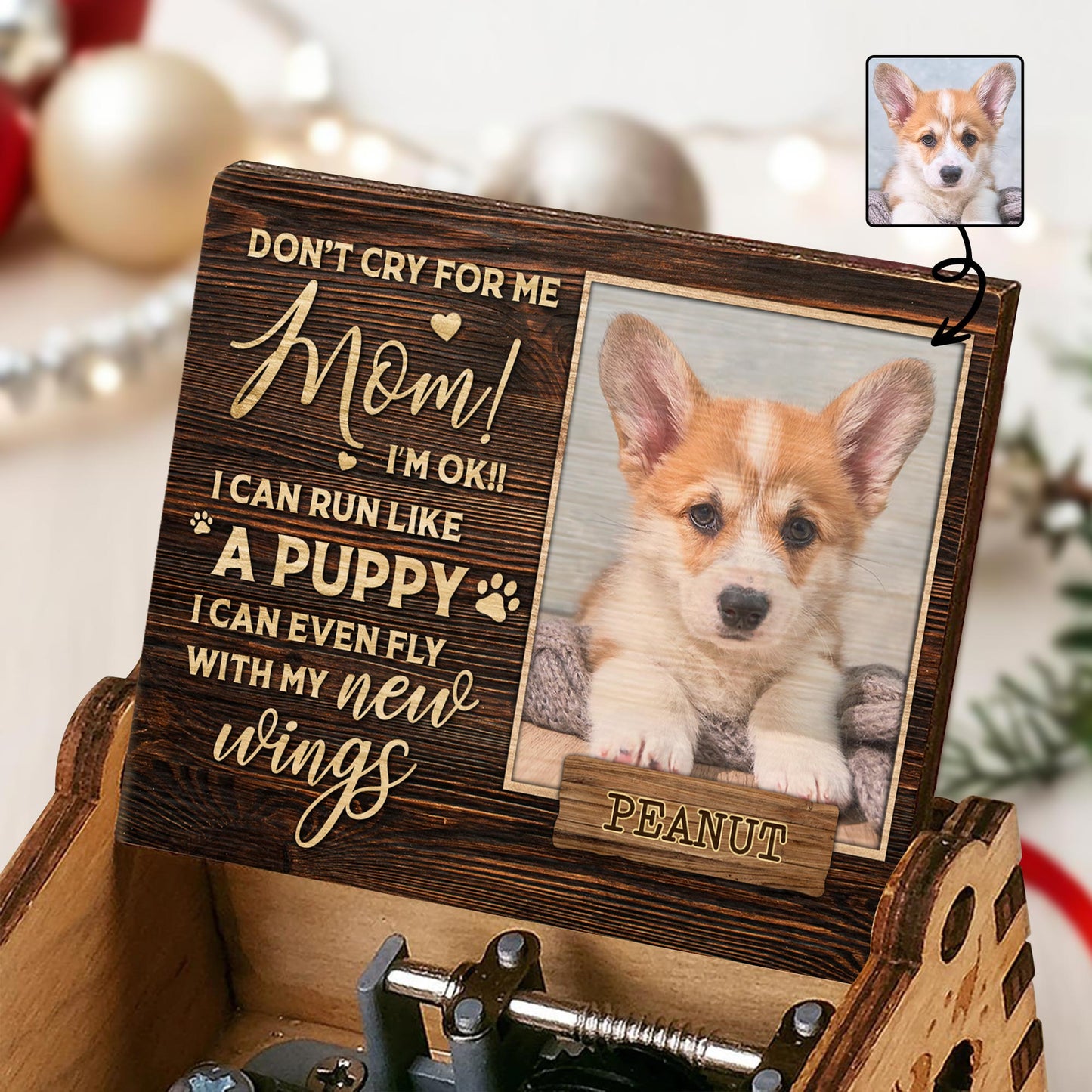 Don't Cry For Me Mom, I Can Fly With My New Wings, Dog And Paw Prints