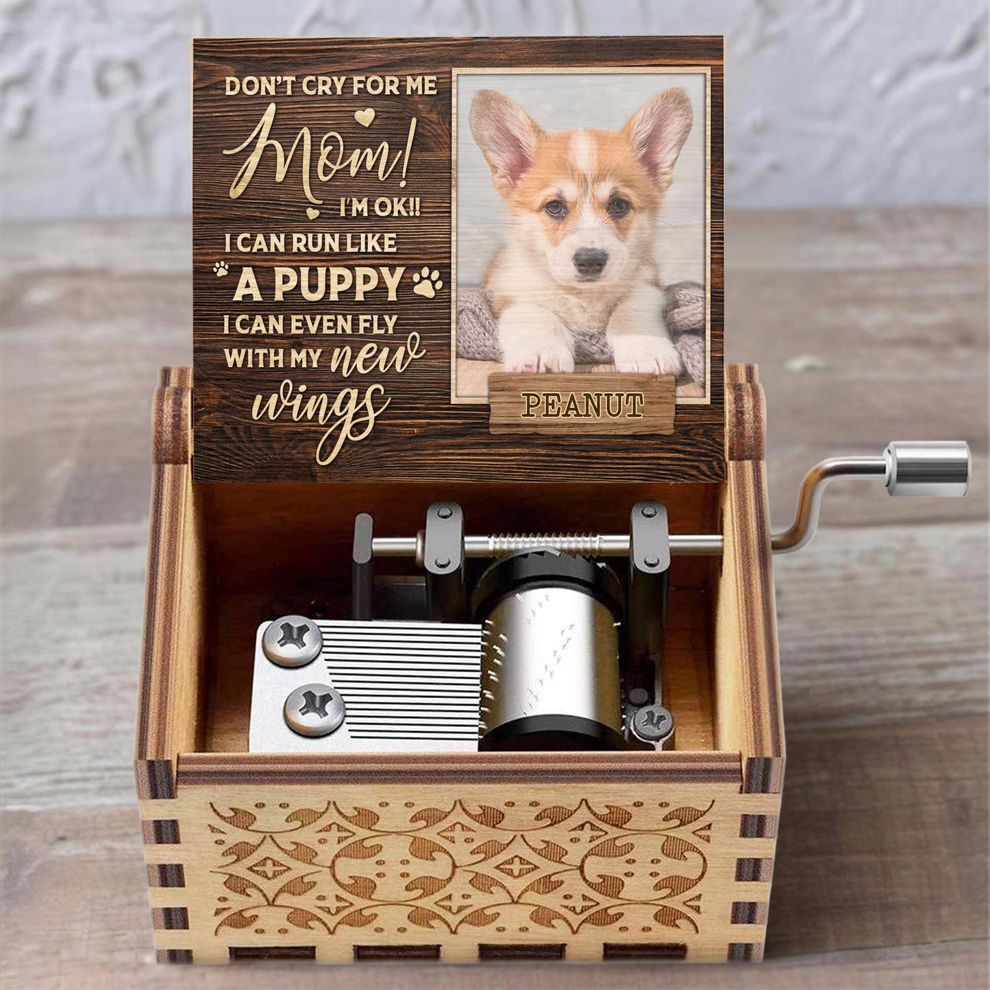 Don't Cry For Me Mom, I Can Fly With My New Wings, Dog And Paw Prints