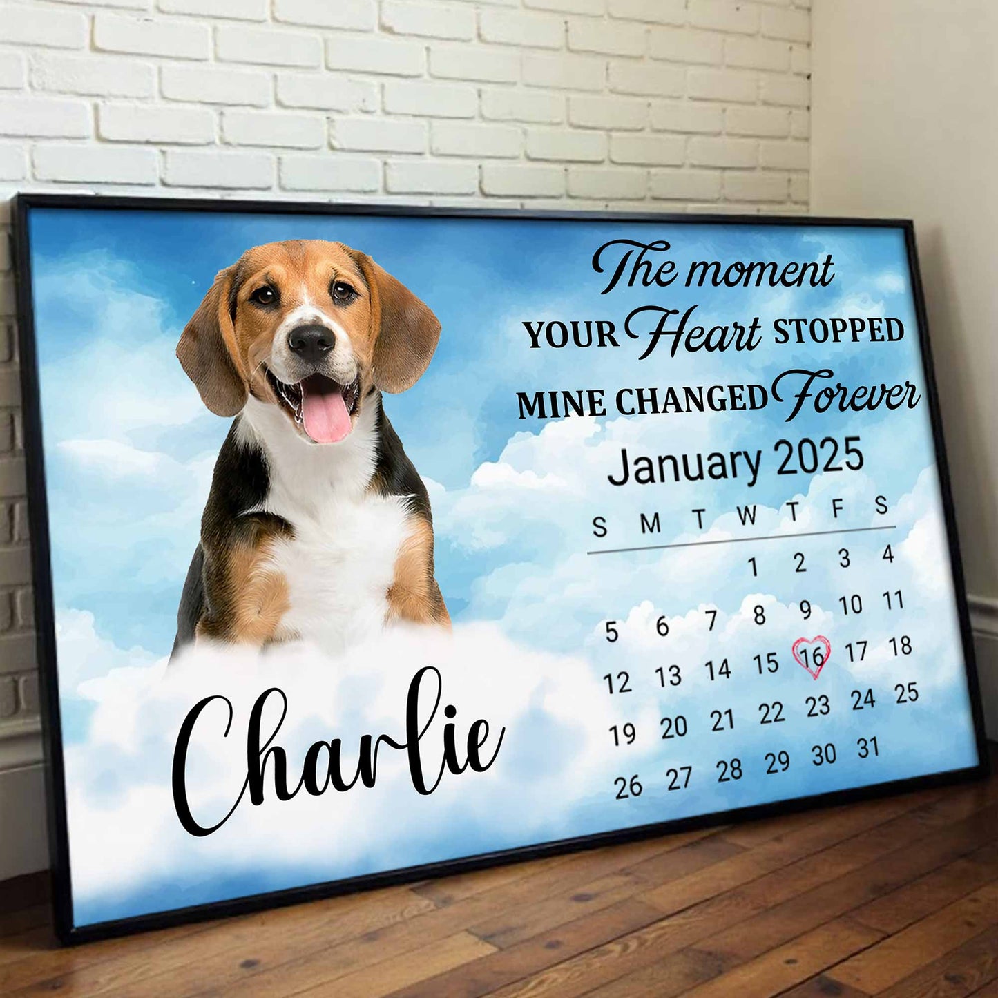 The Moment Your Heart Stopped, Calendar With Dog