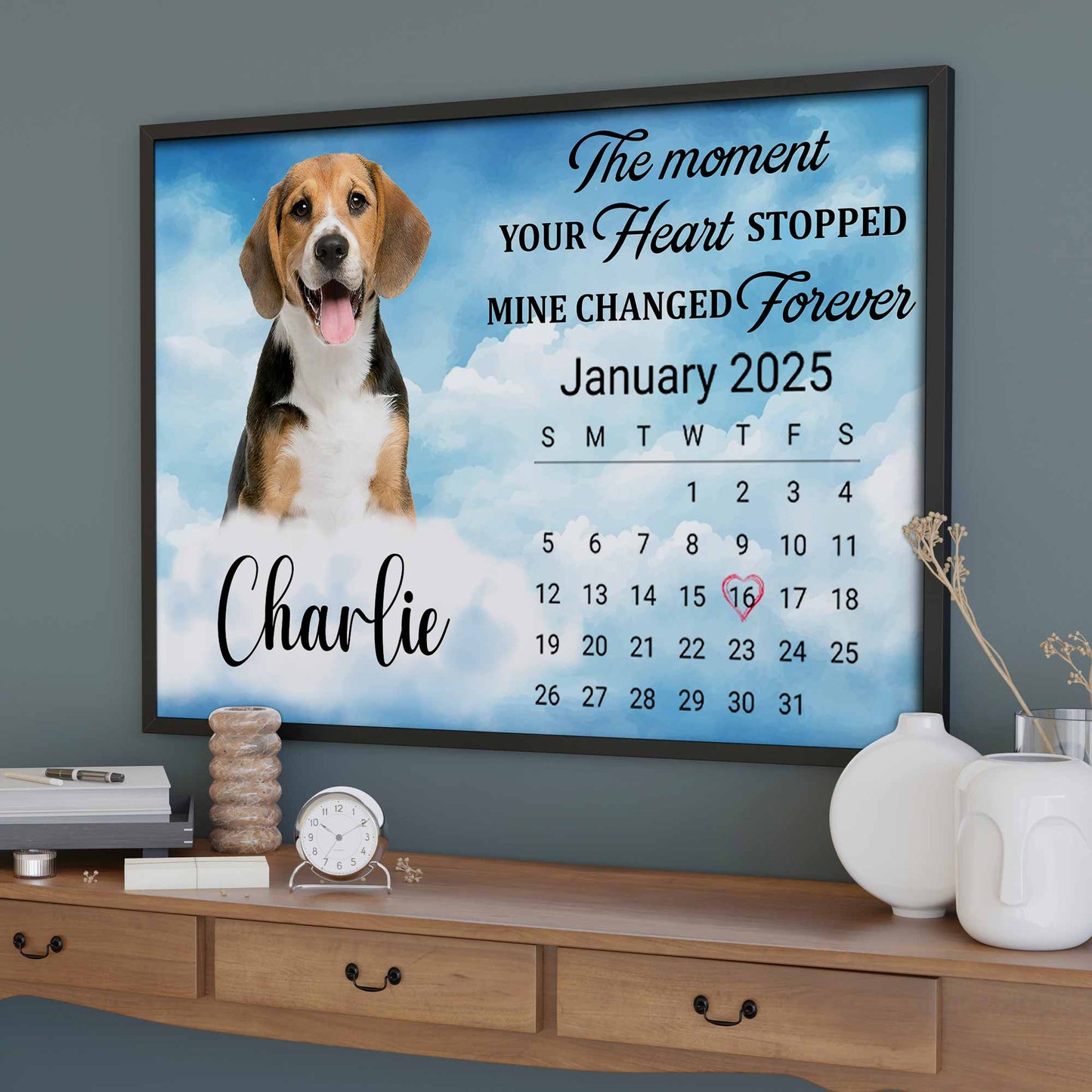 The Moment Your Heart Stopped, Calendar With Dog