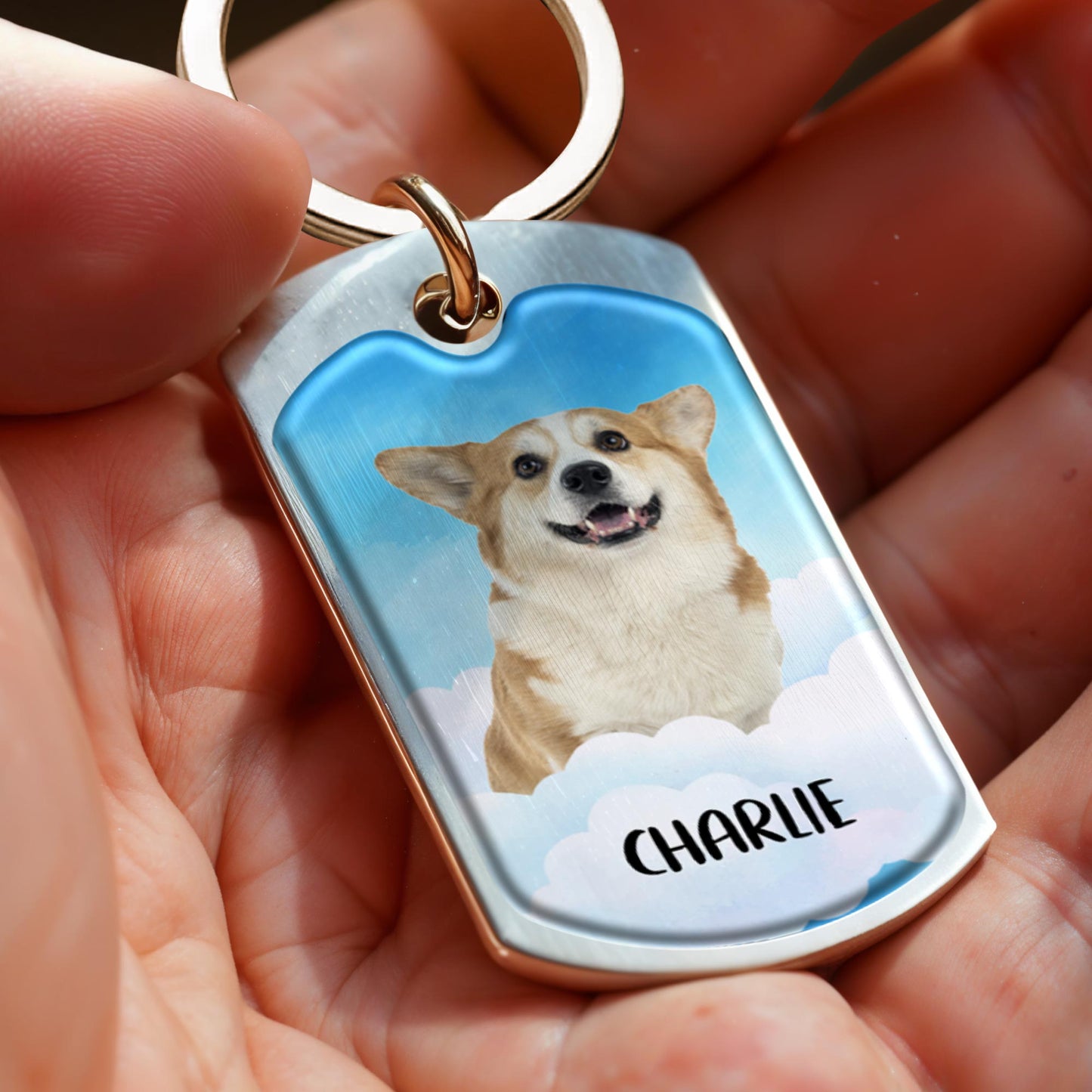 Don't Cry For Me Mom, I'm OK, Dog With Wings And Clouds