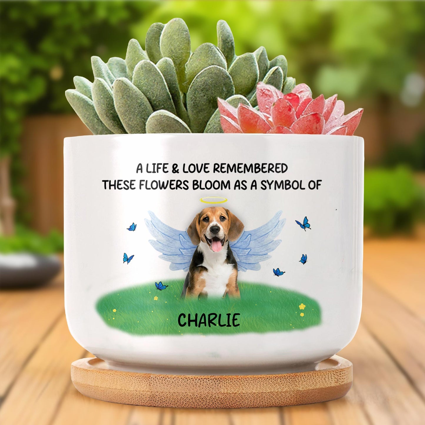 A Life & Love Remembered These Flowers Bloom As A Symbol Of, Dog With Wings