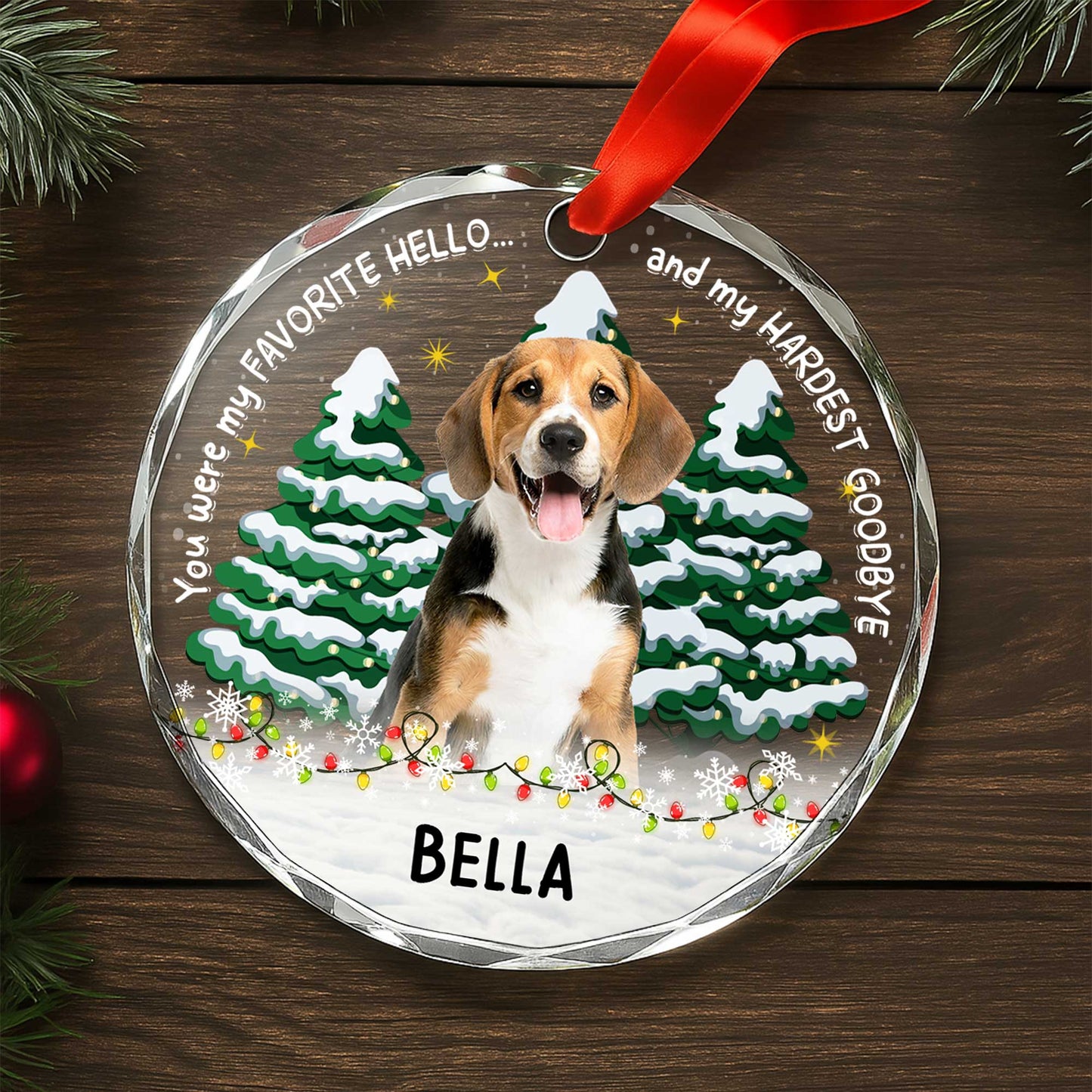 You Were My Favorite Hello and My Hardest Goodbye, Dog, Christmas Trees