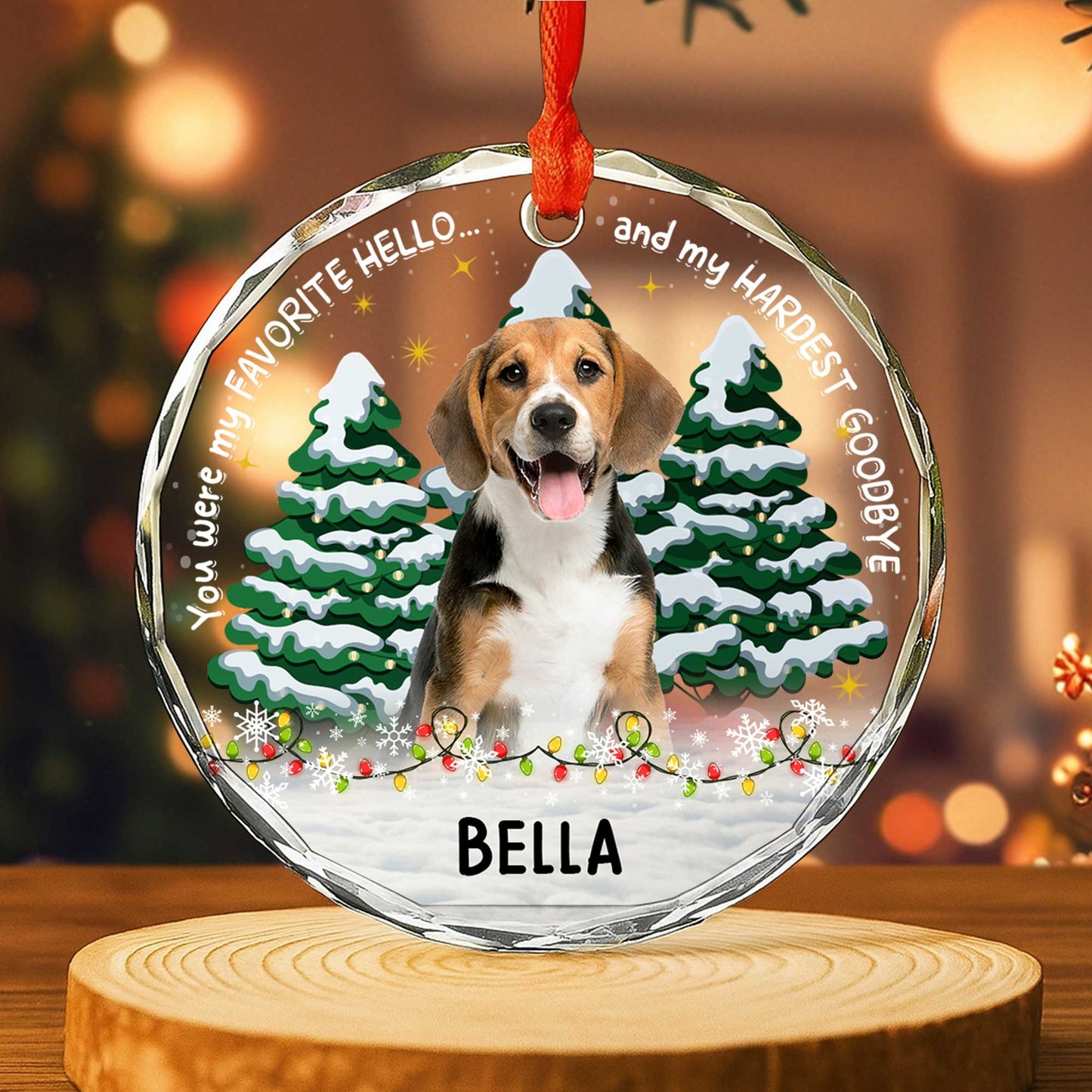 You Were My Favorite Hello and My Hardest Goodbye, Dog, Christmas Trees