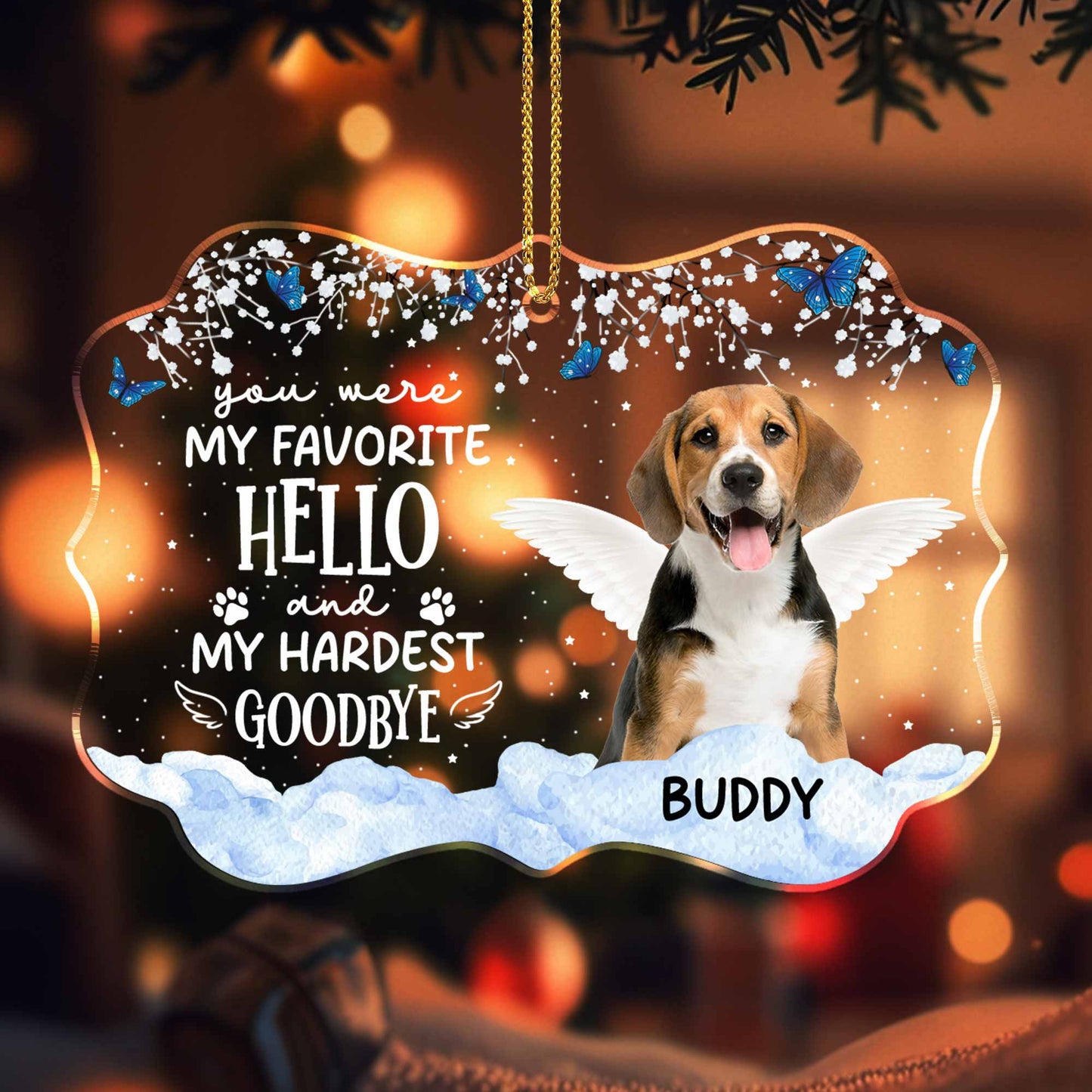 You Were My Favorite Hello and My Hardest Goodbye, Dog Wings Clouds