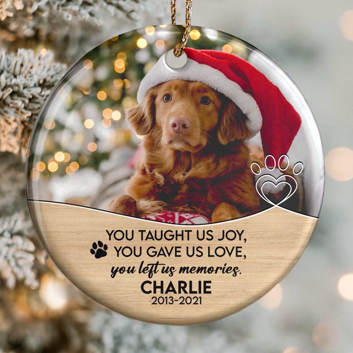 You Taught Us Joy, Love and Memories, Dog and Heart Design