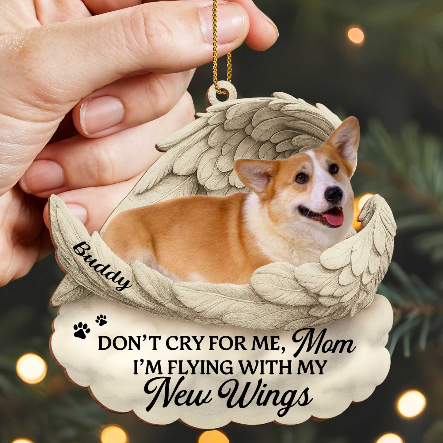 Don't Cry For Me I'm Flying With New Wings And Paw Prints
