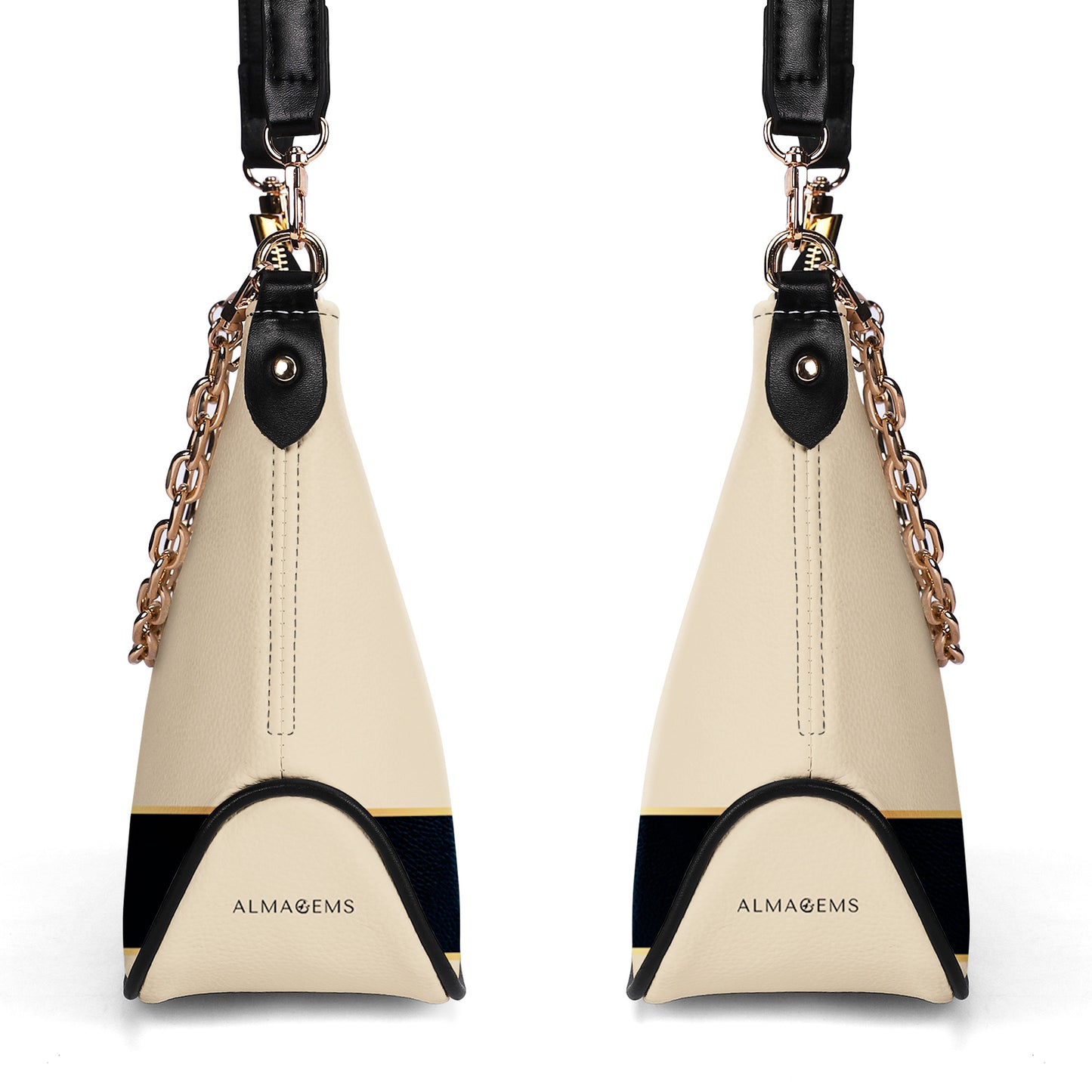 Queen Beige - Bolso bandolera con cadena personalizado - Q02BGCH