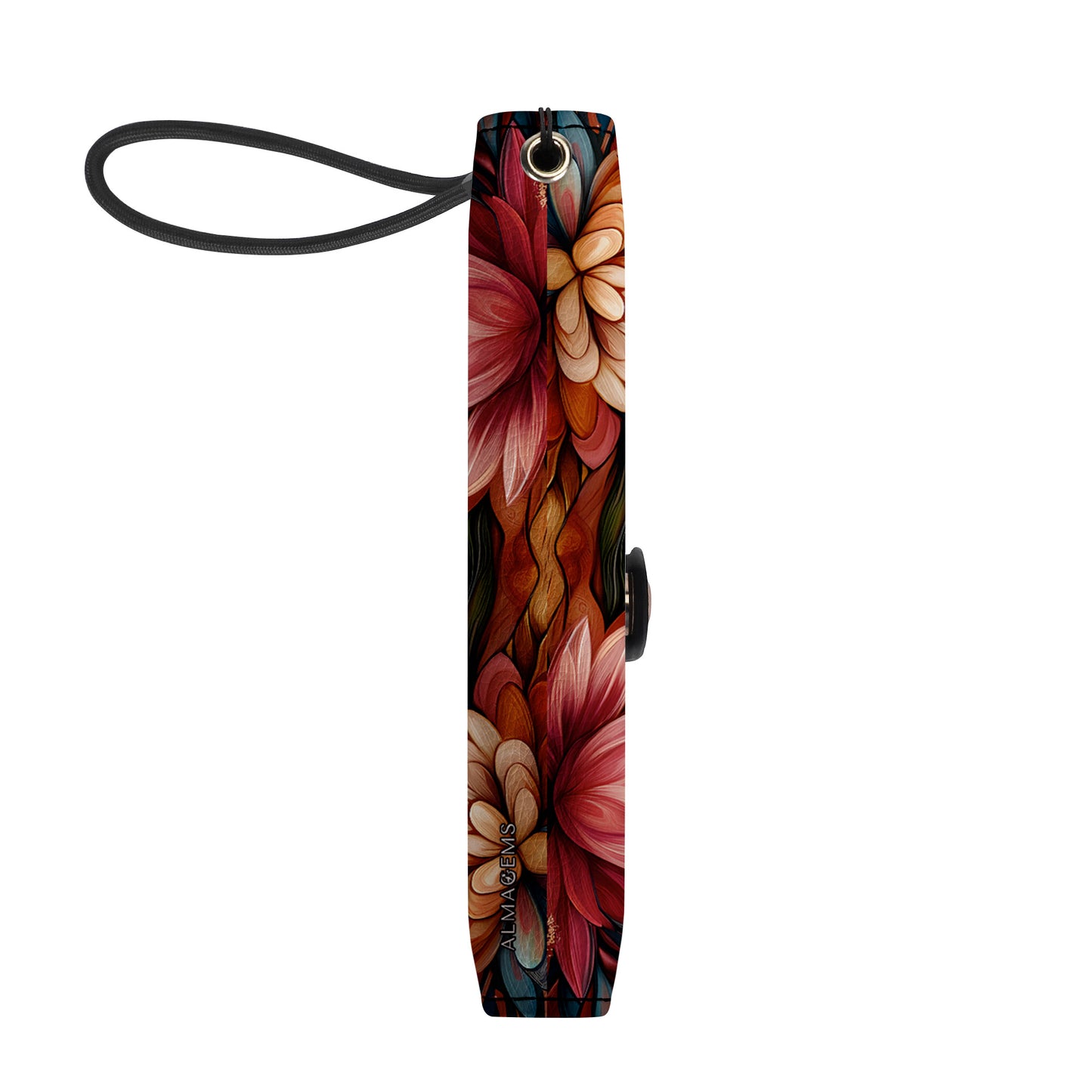 Cartera de cuero personalizada para teléfono Queen Flowers - Q02FPW