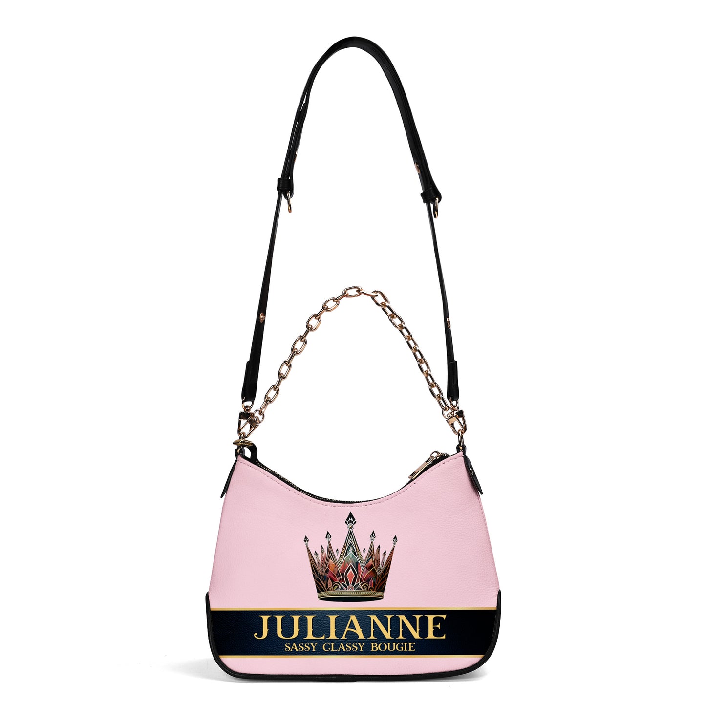 Queen Pink - Bolso bandolera con cadena personalizado - Q02PCH