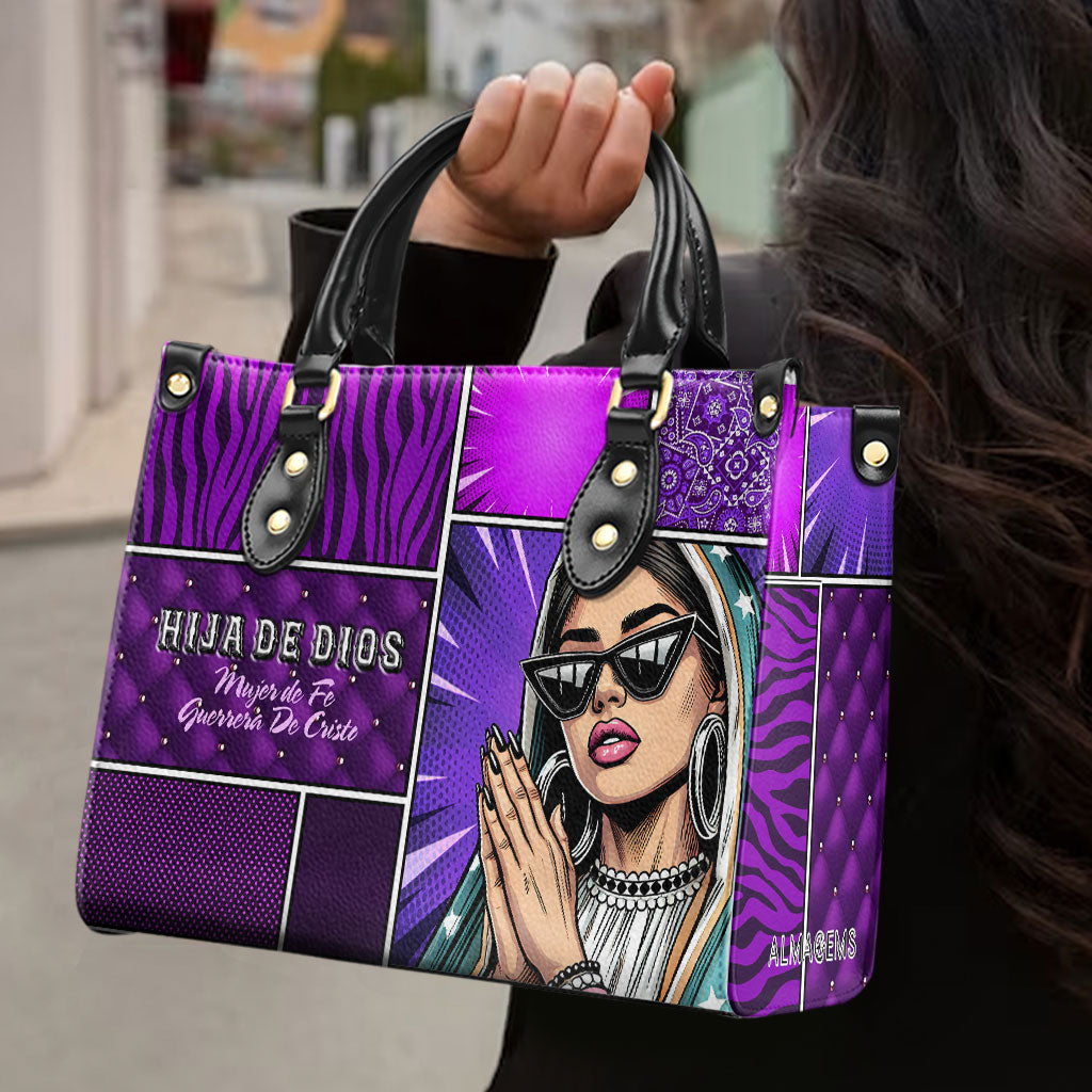 Sac à main en cuir personnalisé « Hila De Dios » - QCUS014_HB