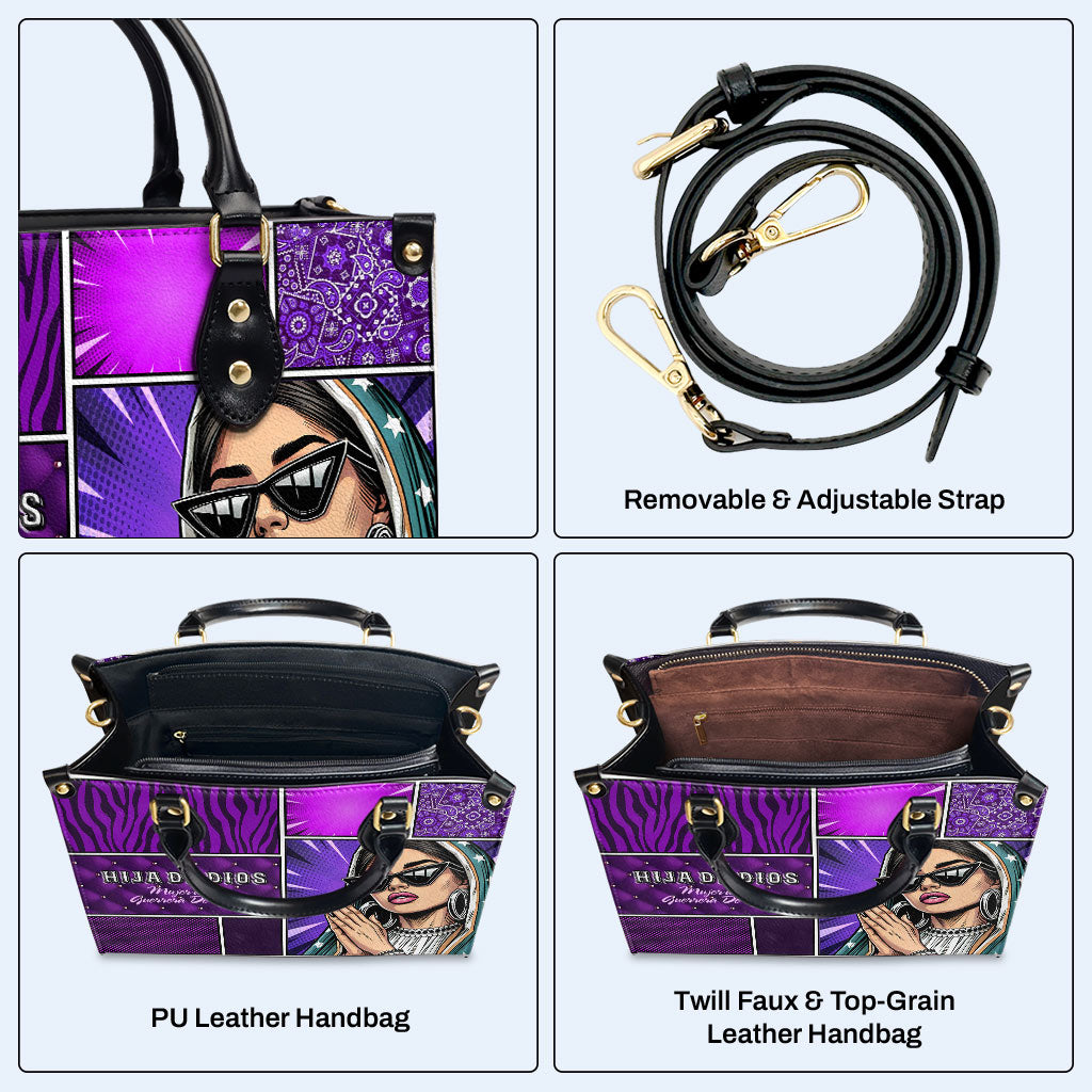 Sac à main en cuir personnalisé « Hila De Dios » - QCUS014_HB