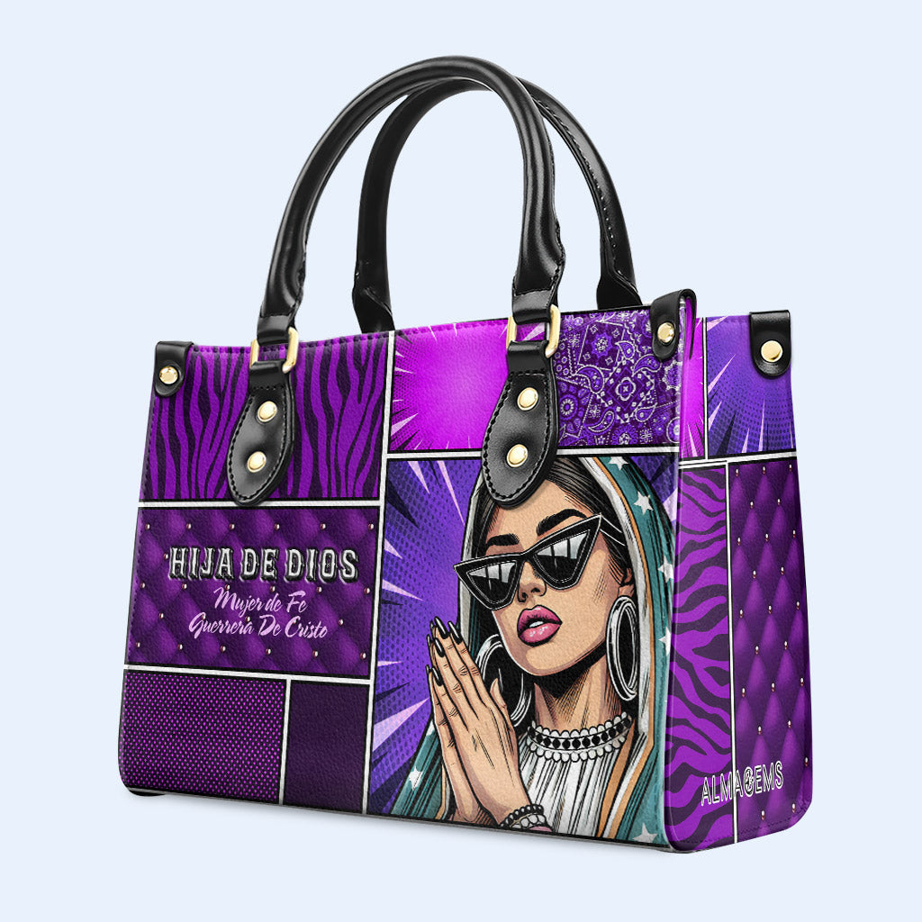 Sac à main en cuir personnalisé « Hila De Dios » - QCUS014_HB
