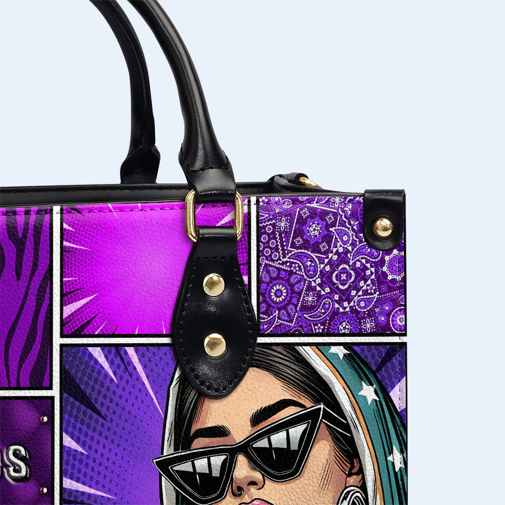Sac à main en cuir personnalisé « Hila De Dios » - QCUS014_HB
