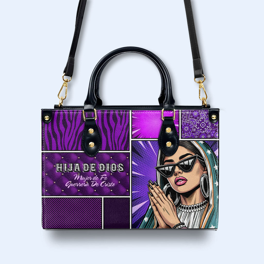 Sac à main en cuir personnalisé « Hila De Dios » - QCUS014_HB