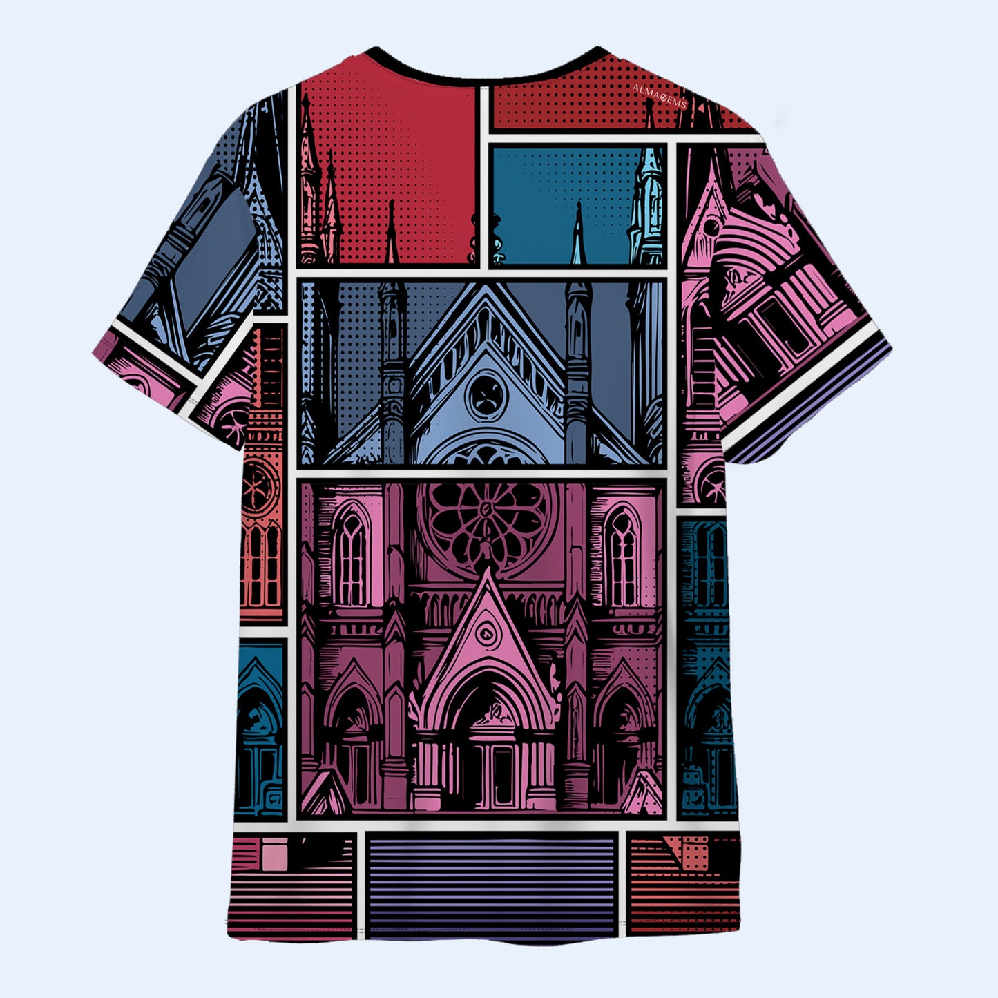 Pray on it, Pray over it, Pray through it - Personalized Custom Unisex All-Over Printed T-Shirt - QCUS025_3T