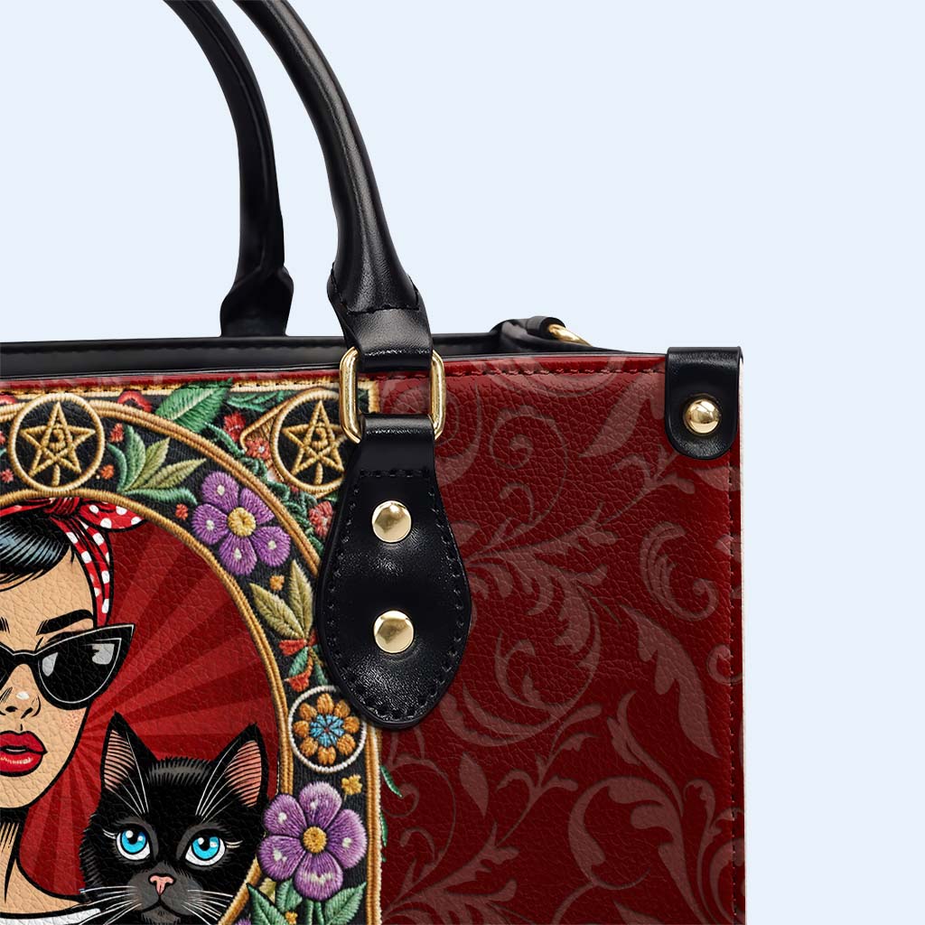 GATOS BEFORE VATOS - Sac à main en cuir personnalisé - QCUS036_HB